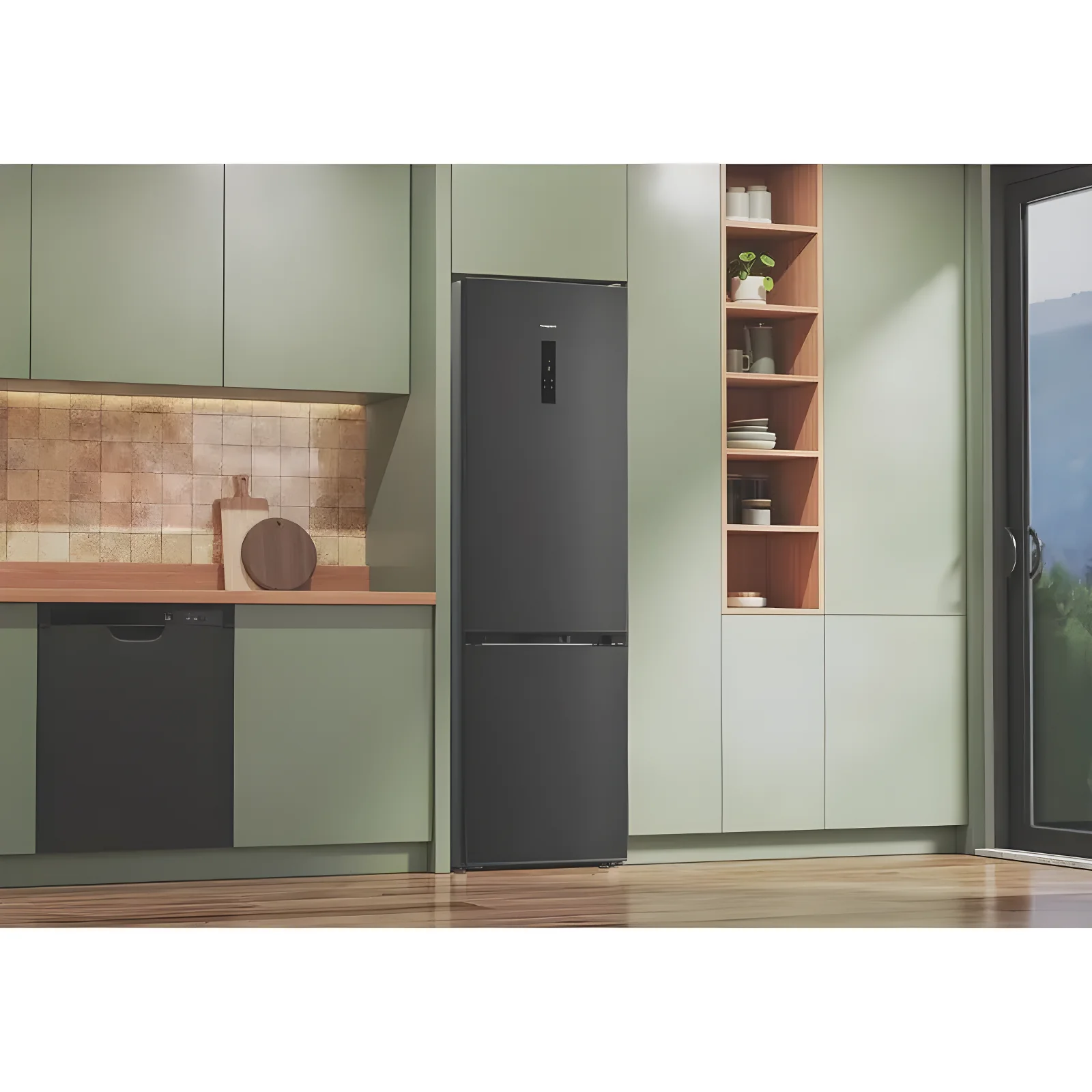 Hotpoint HPK 26412 XR5UKE1 - Black Steel 70/30 Fridge Freezer -Garage Safe - Dual No Frost - D Energy - Image 5