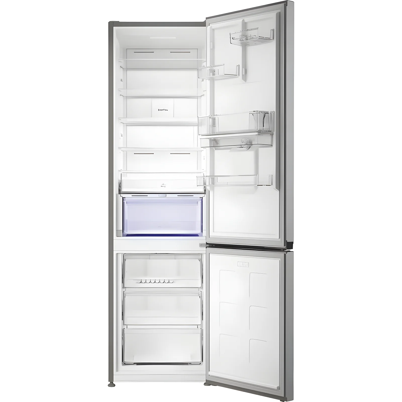 Hotpoint HPK 26412W XP5UK - Brushed Steel 70/30 Fridge Freezer - Garage Safe - Dual No Frost - D Energy - Image 3