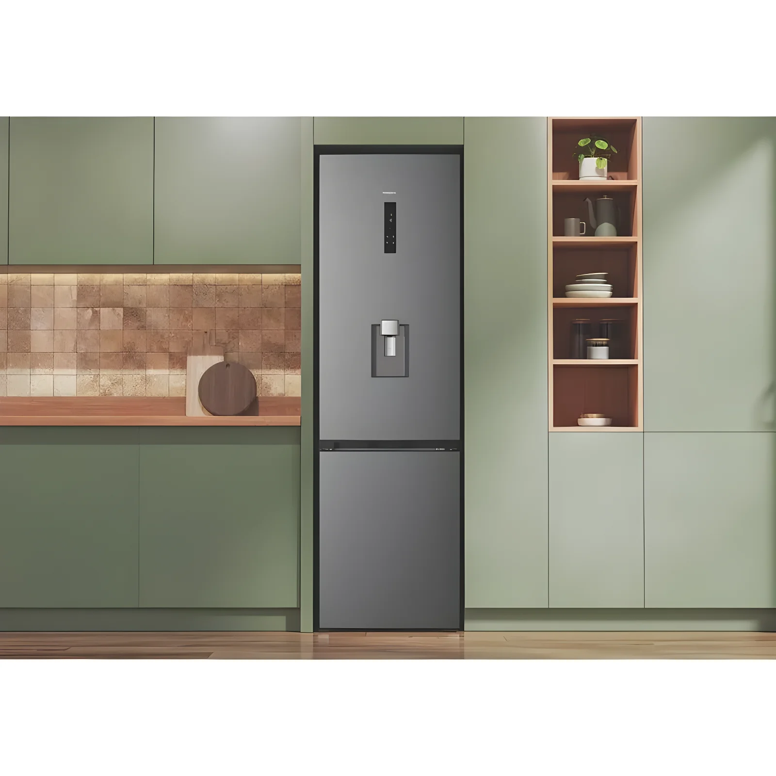 Hotpoint HPK 26412W XP5UK - Brushed Steel 70/30 Fridge Freezer - Garage Safe - Dual No Frost - D Energy - Image 4