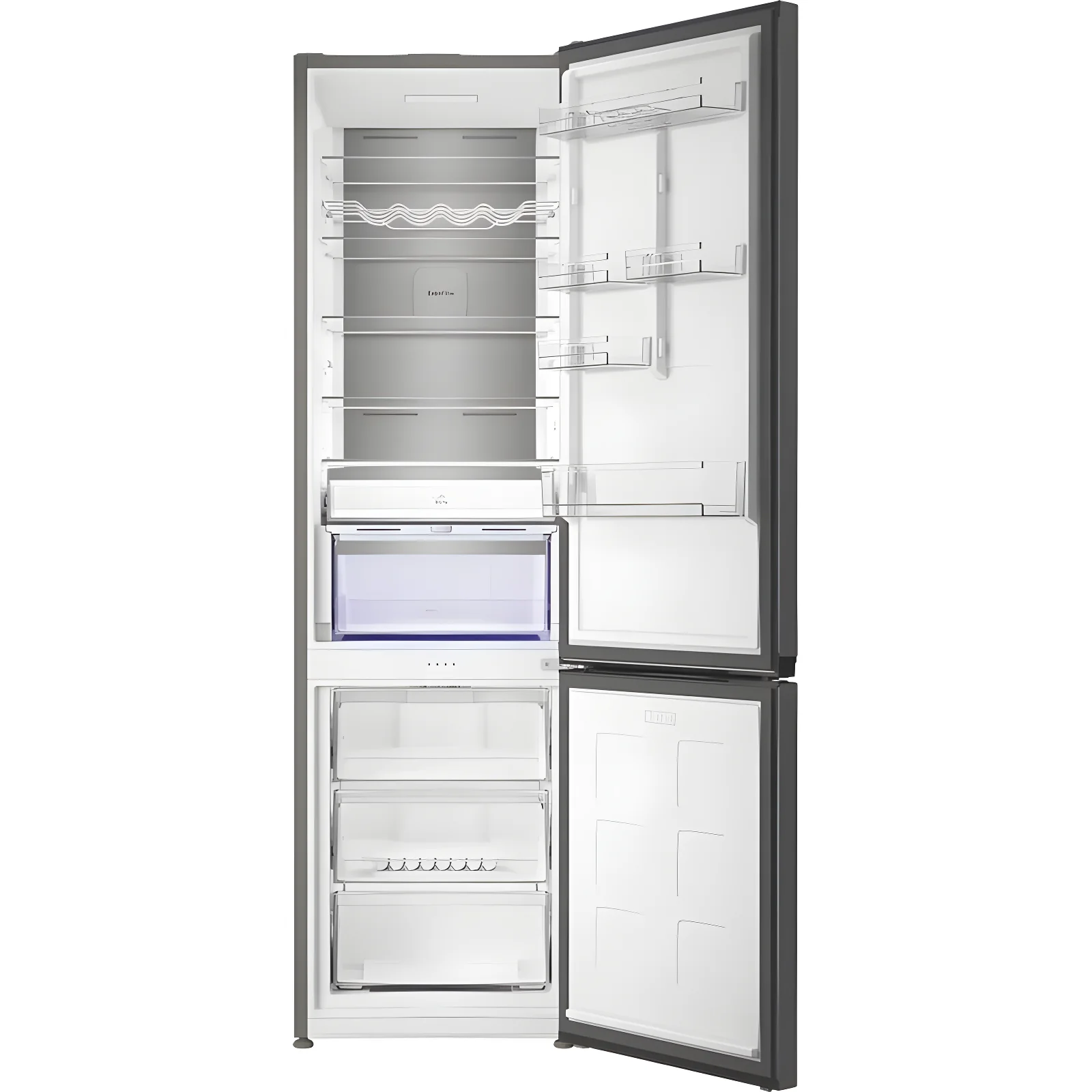 Hotpoint HPK 26413 XR6UKE - Black Steel 70/30 Fridge Freezer - Garage Safe - Dual No Frost - C Energy - Image 3