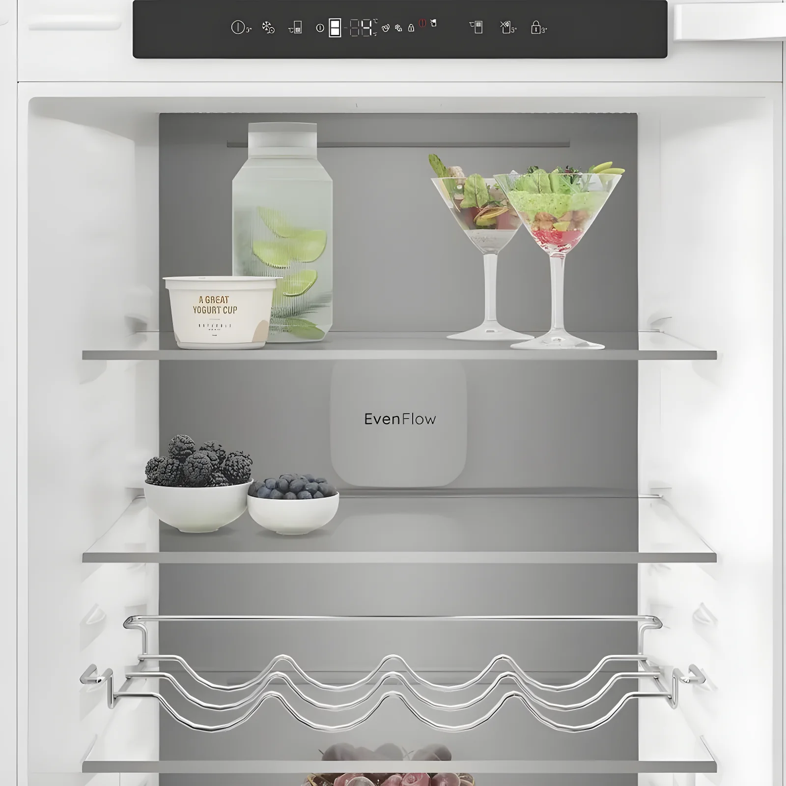 Hotpoint HPK2 5293 B5UK - Zinc Metal 70/30 Integrated Fridge Freezer - 270L - D Energy - Image 4