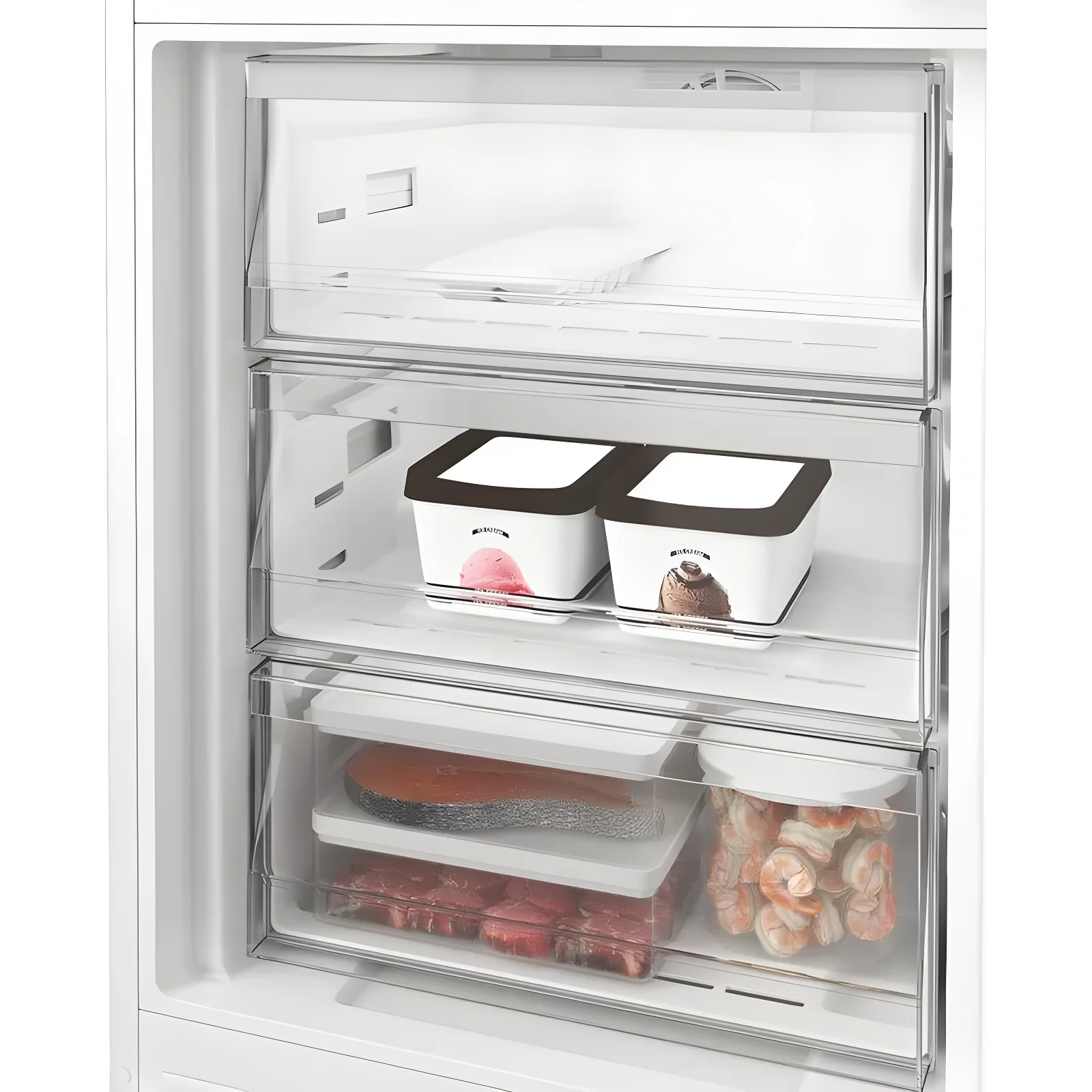 Hotpoint HPK2 5293 B5UK - Zinc Metal 70/30 Integrated Fridge Freezer - 270L - D Energy - Image 5