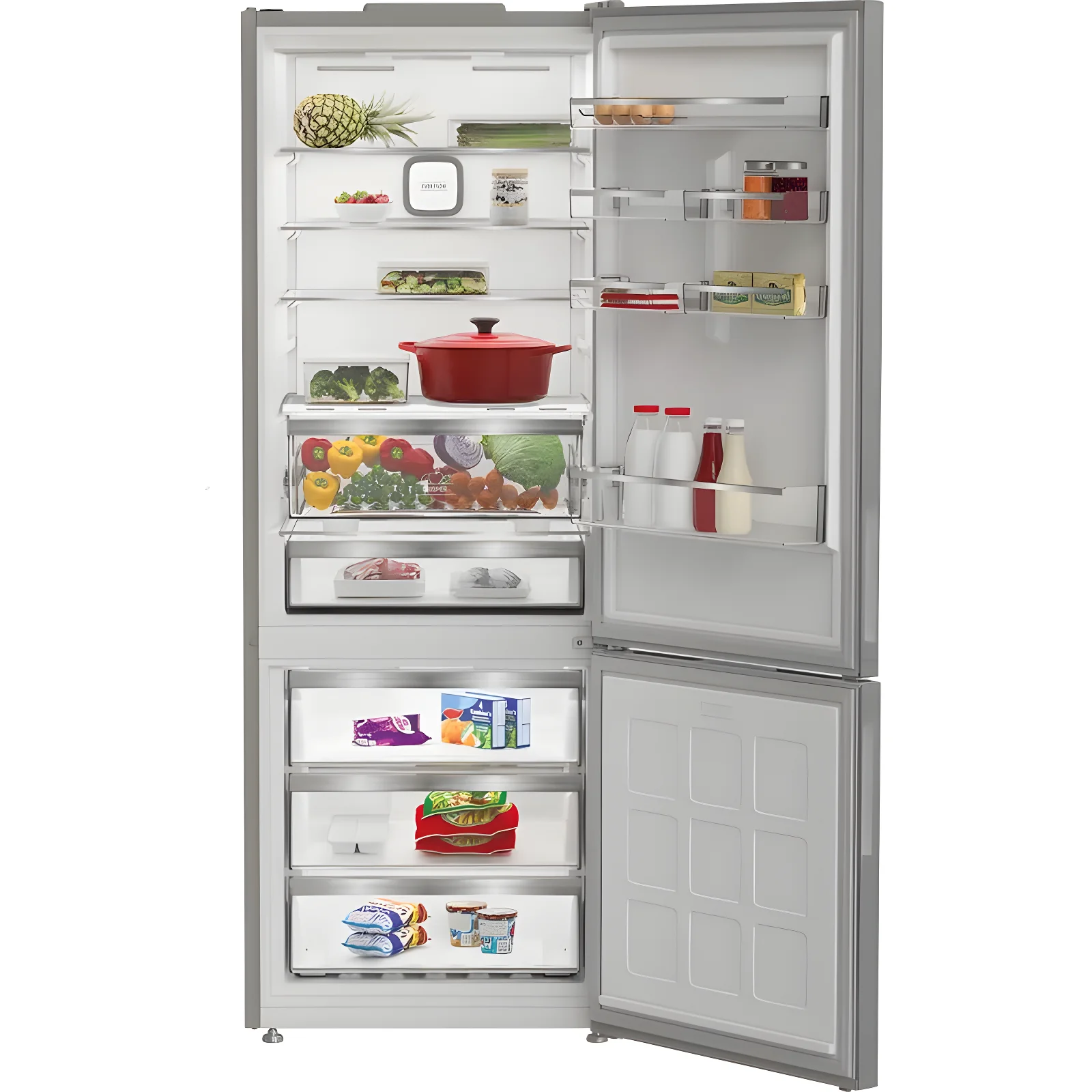 Hotpoint HPK2 6493 XP5UK V - Inox Fridge Freezer - 490L - Dual No Frost - Image 4