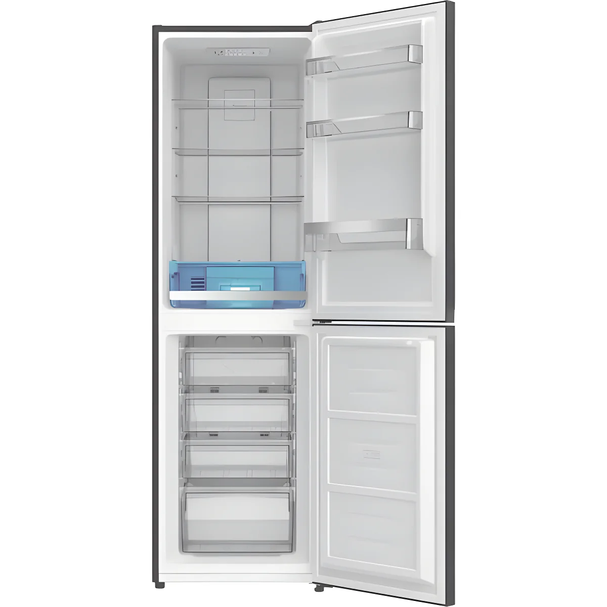 Hotpoint HPKF 3241 XR4UK - Black Steel Fridge Freezer -Garage Safe - 50/50 - E Energy - Image 3