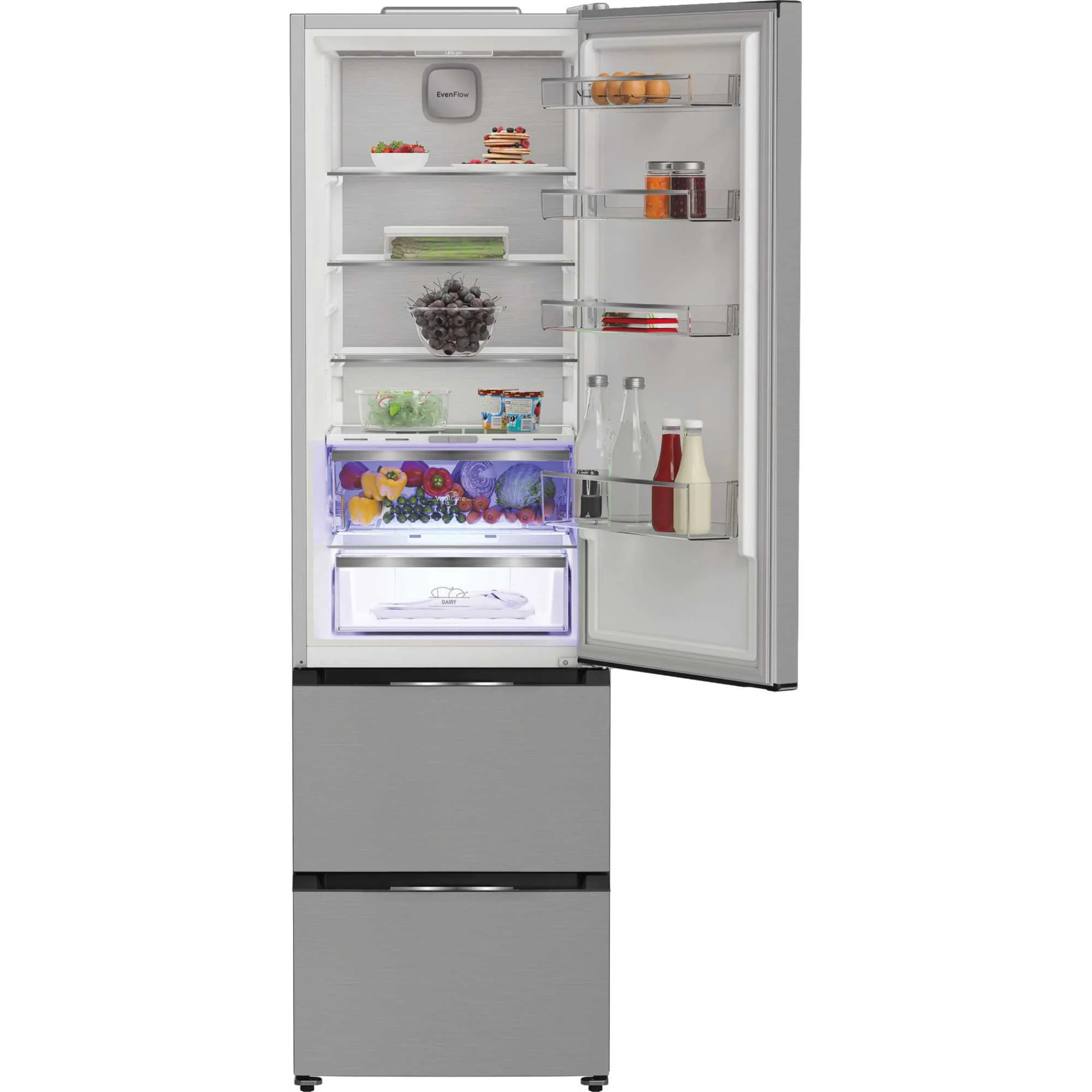 Hotpoint HPKF 5351 XP4UK - Inox Fridge Freezer - 249L/102L - E Energy - Image 2