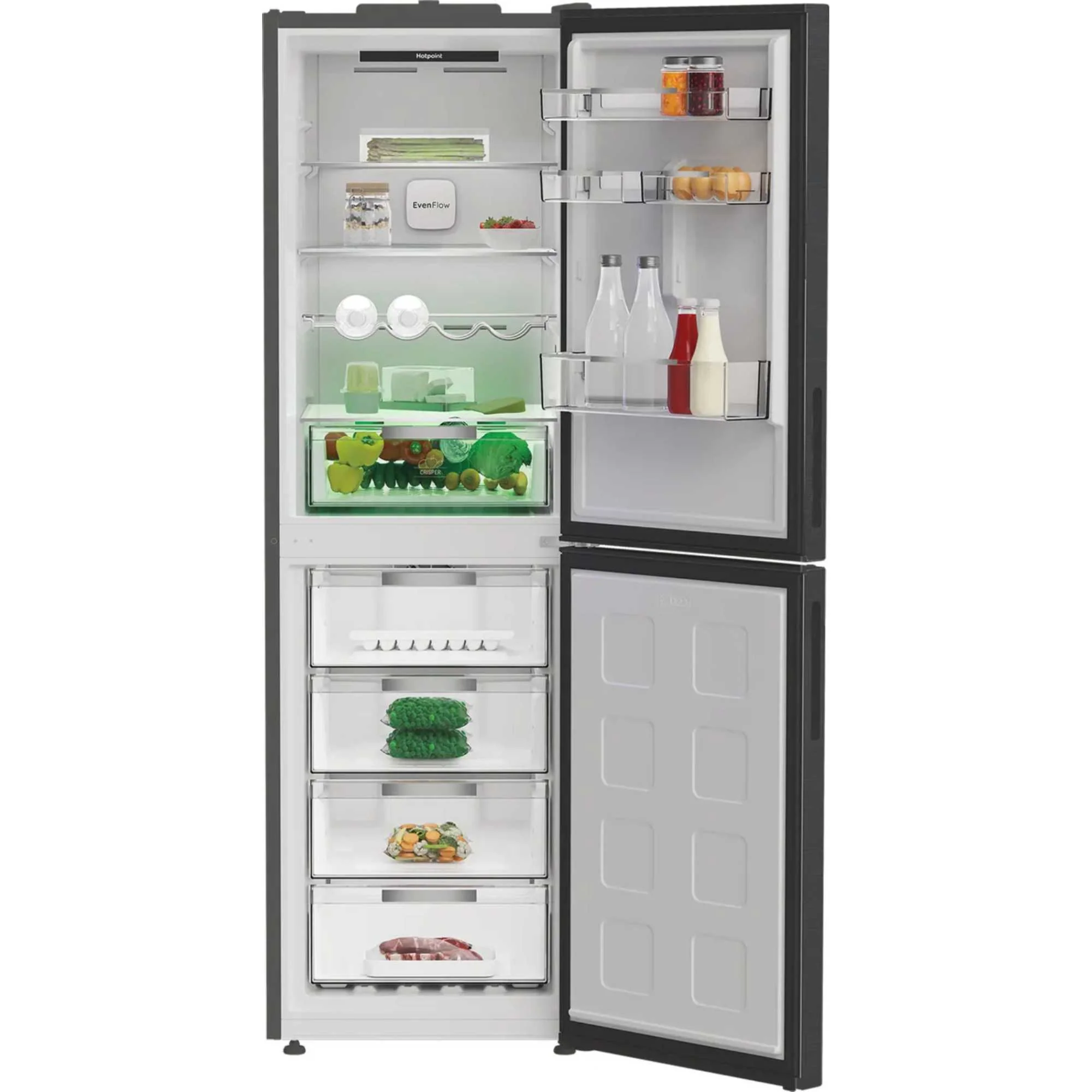 Hotpoint HPKF 6353 XBR4UK - Manhattan Gray Fridge Freezer - 317L - E Energy - Image 2
