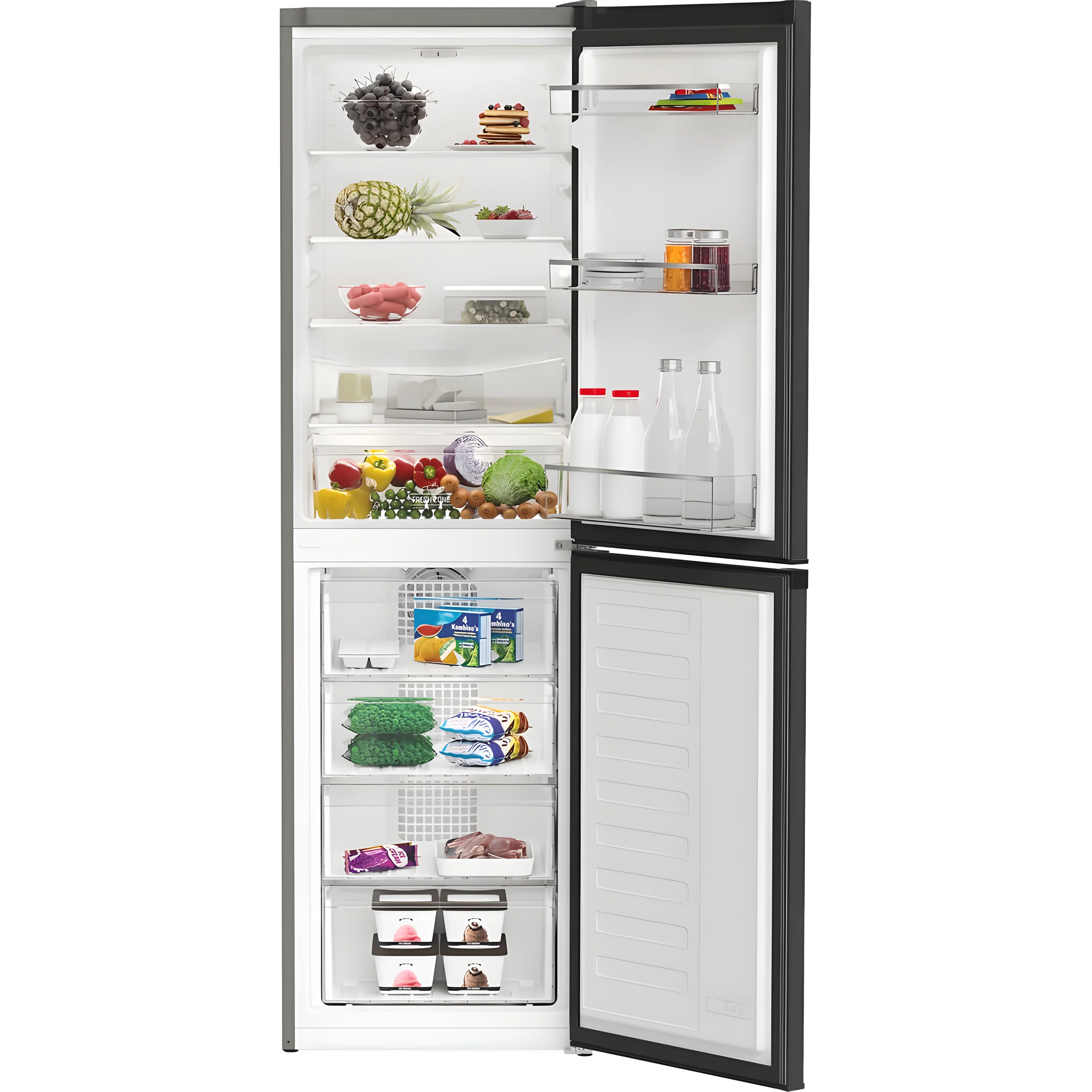 Hotpoint HPKH 1261 XBR4UK - Grey 270L Fridge Freezer - 50/50 Split - E Energy Rating - Image 4