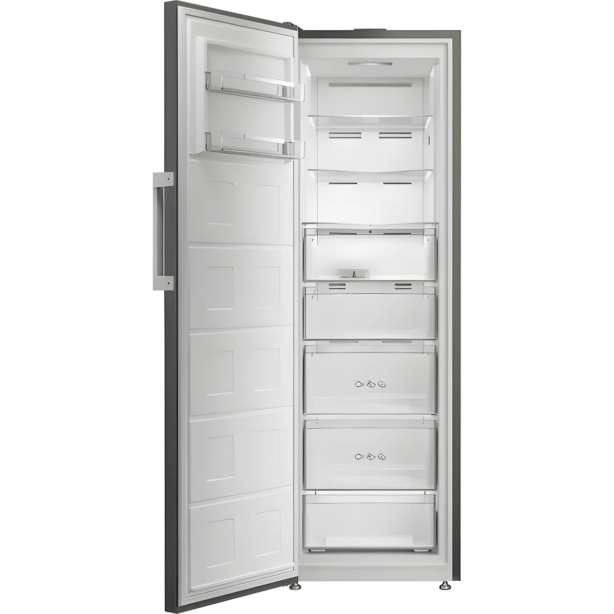 Hotpoint HPMFF 6312 XBR4UK - Dark Inox Tall Freezer- Garage Safe - 286L - E Energy - Image 3