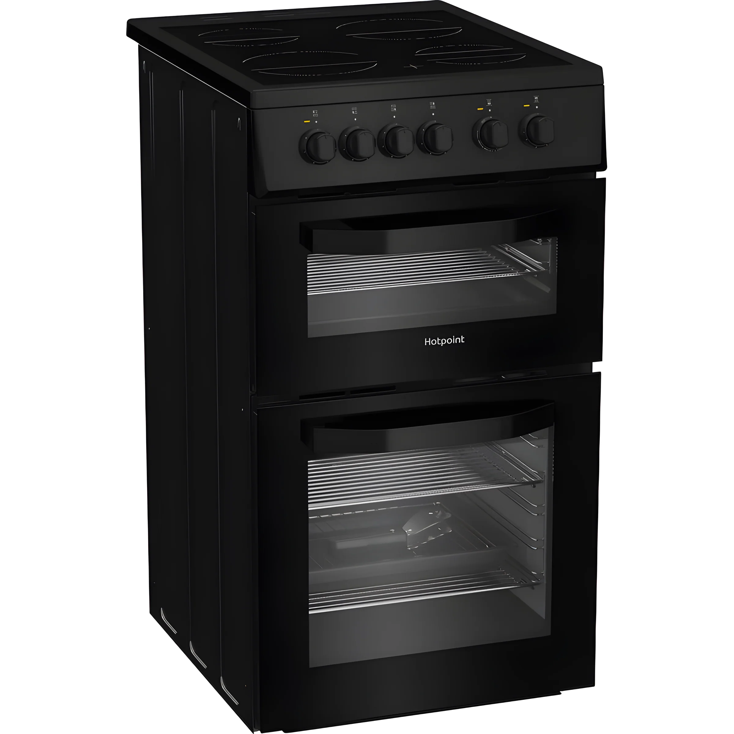 Hotpoint HTE5VCB - Black 50cm Electric Cooker - Ceramic Hob - A Energy - Image 2