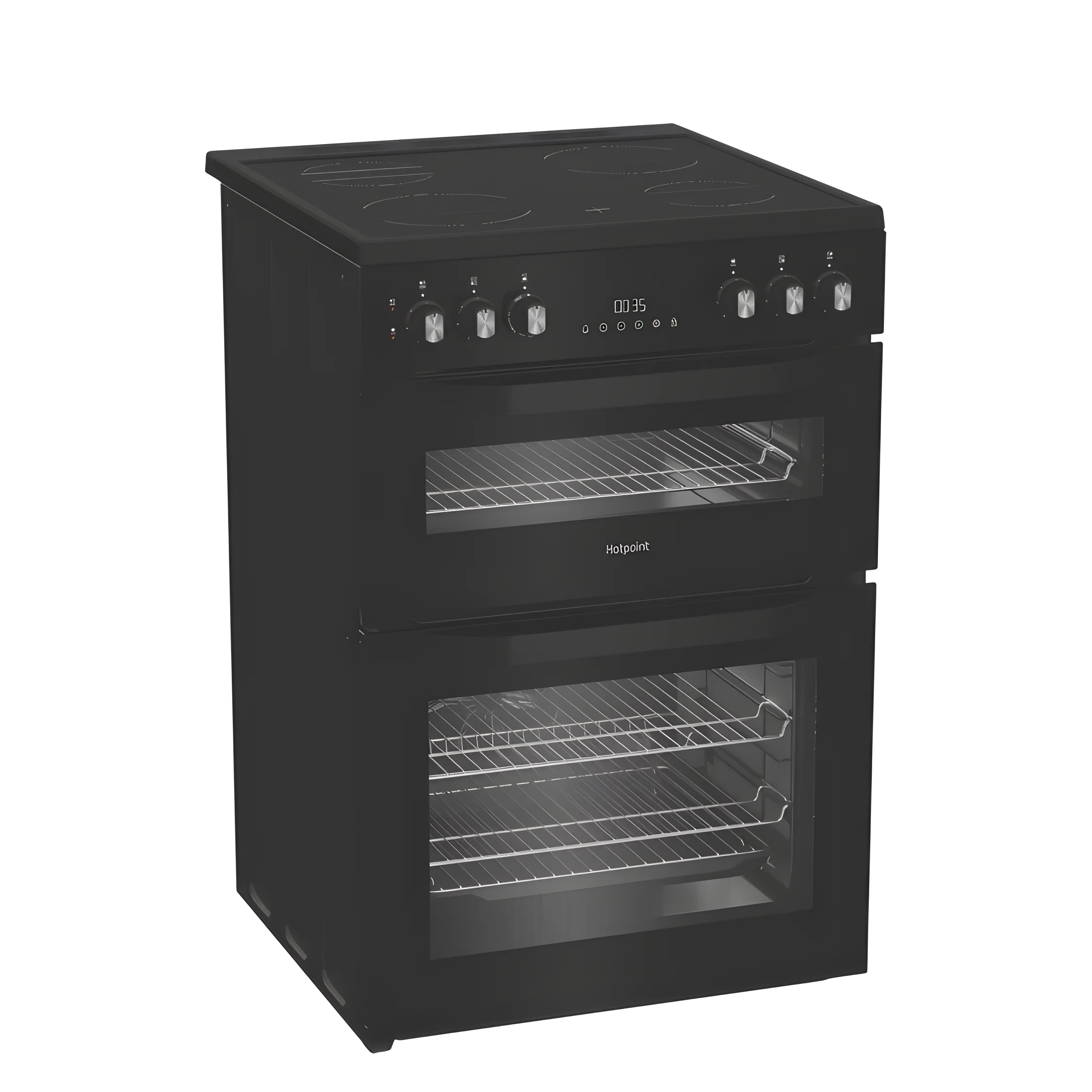 Hotpoint HTE6VDCB1 - Black Electric Cooker - 75L Capacity - A Energy - Image 2