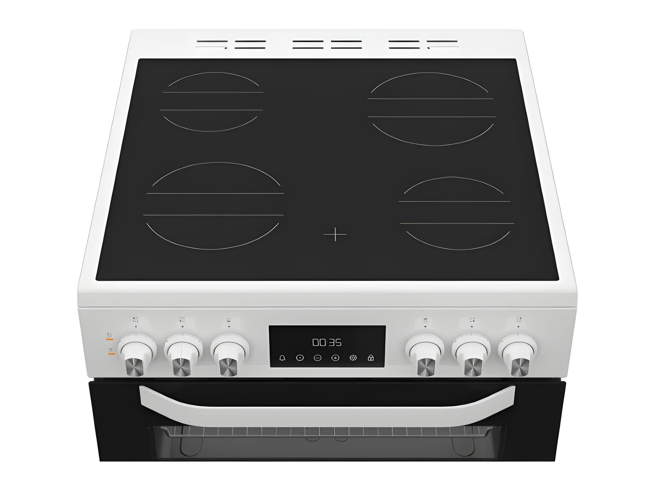 Hotpoint HTE6VDCW - White 60cm Electric Cooker - Ceramic Hob - A Energy - Image 2