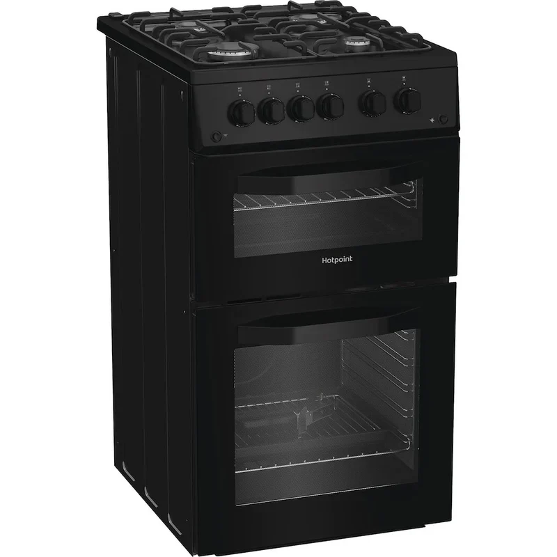 Hotpoint HTG5GCB - Black Gas Cooker - 59L Twin Cavity - A+ Energy - Image 3