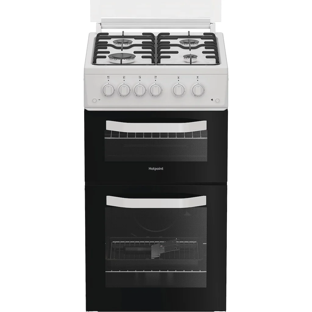 Hotpoint HTG5GCWL - White Gas Cooker - 59L - A+ Energy