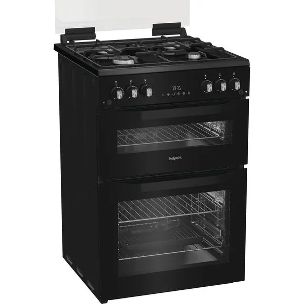 Hotpoint HTG6GDCB1 - Black Gas Cooker - A+ Energy - Image 3