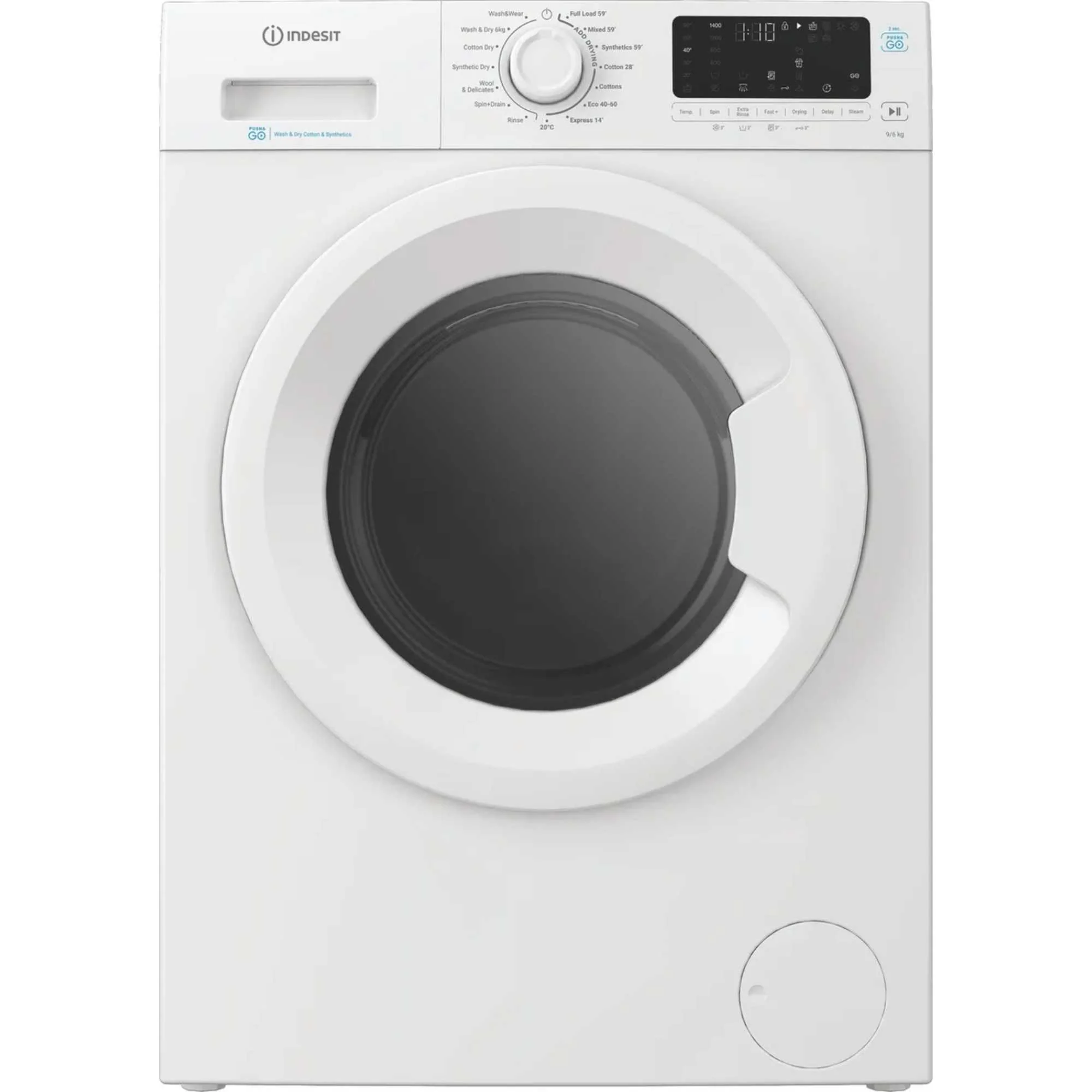 Hotpoint IDP 9646 PUSH&GO UK - White 9KG/6KG Washer Dryer - 1400 RPM - D Energy