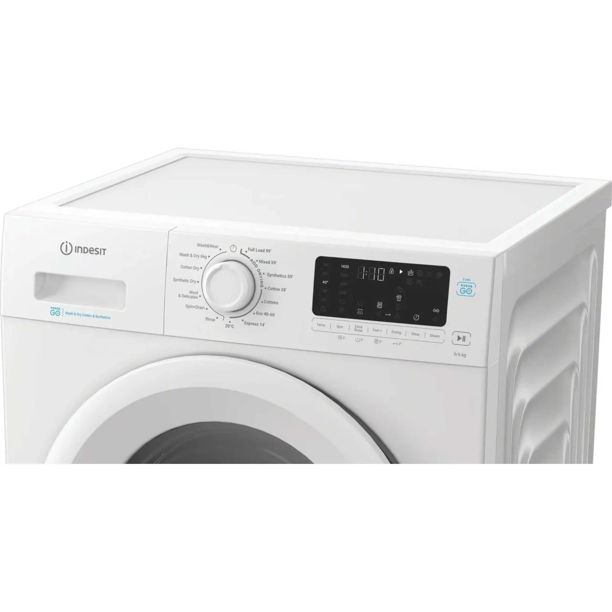 Hotpoint IDP 9646 PUSH&GO UK - White 9KG/6KG Washer Dryer - 1400 RPM - D Energy - Image 4