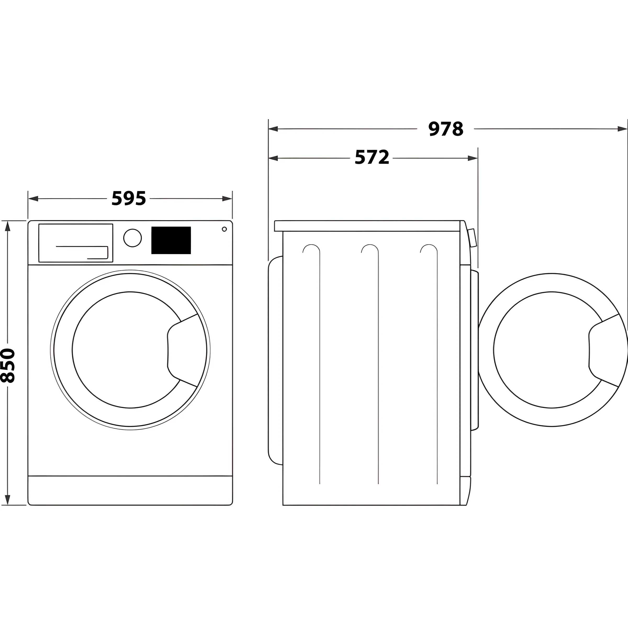 Hotpoint NSWF 7469 GG UK - Graphite Freestanding 7KG Washing Machine - 1400 RPM - A energy - Image 10