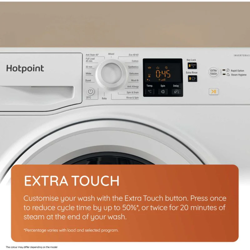 Hotpoint NSWF 7469 GG UK - Graphite Freestanding 7KG Washing Machine - 1400 RPM - A energy - Image 9