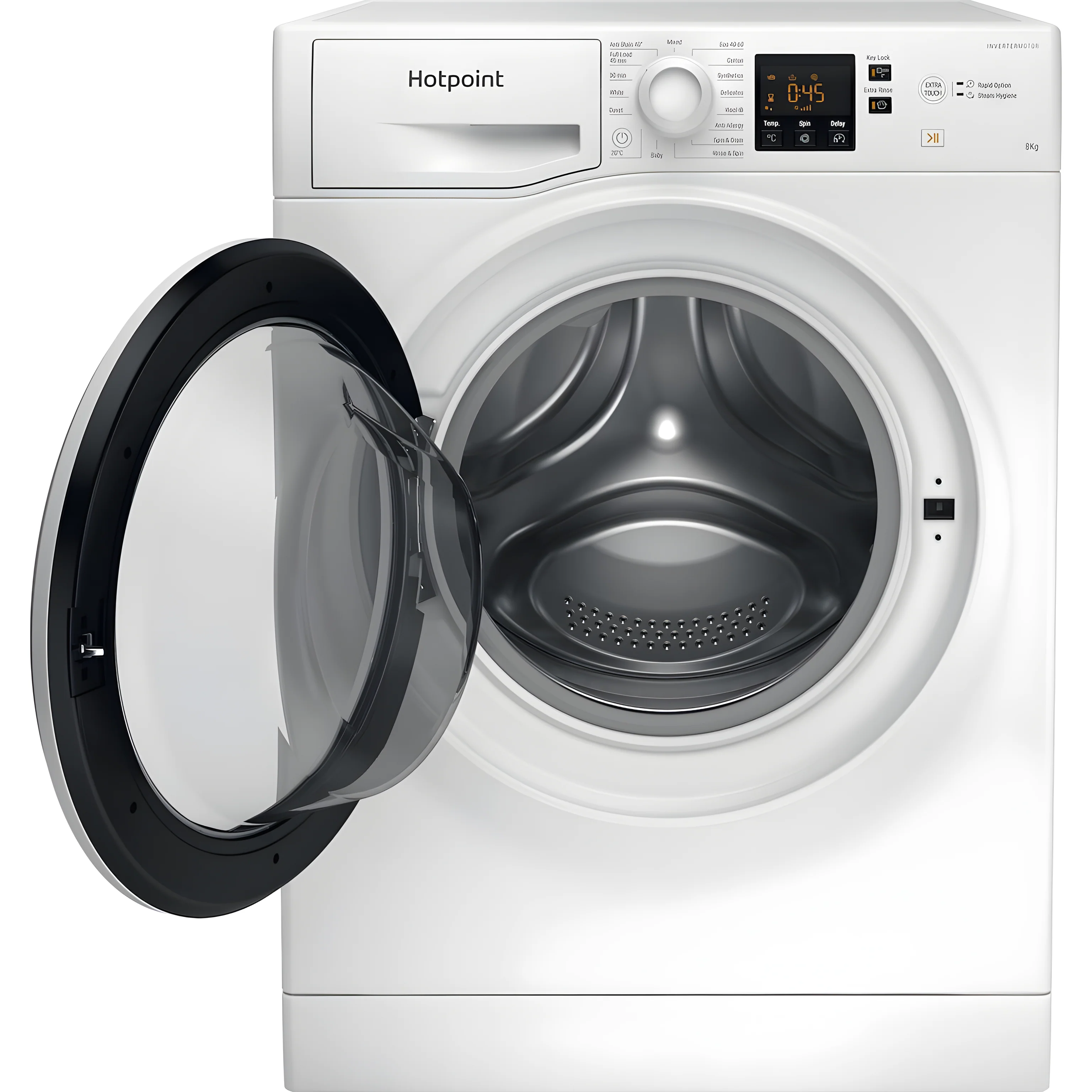 Hotpoint NSWF 846 W UK - White Freestanding 8KG Washing Machine - 1400 RPM - A energy - Image 3