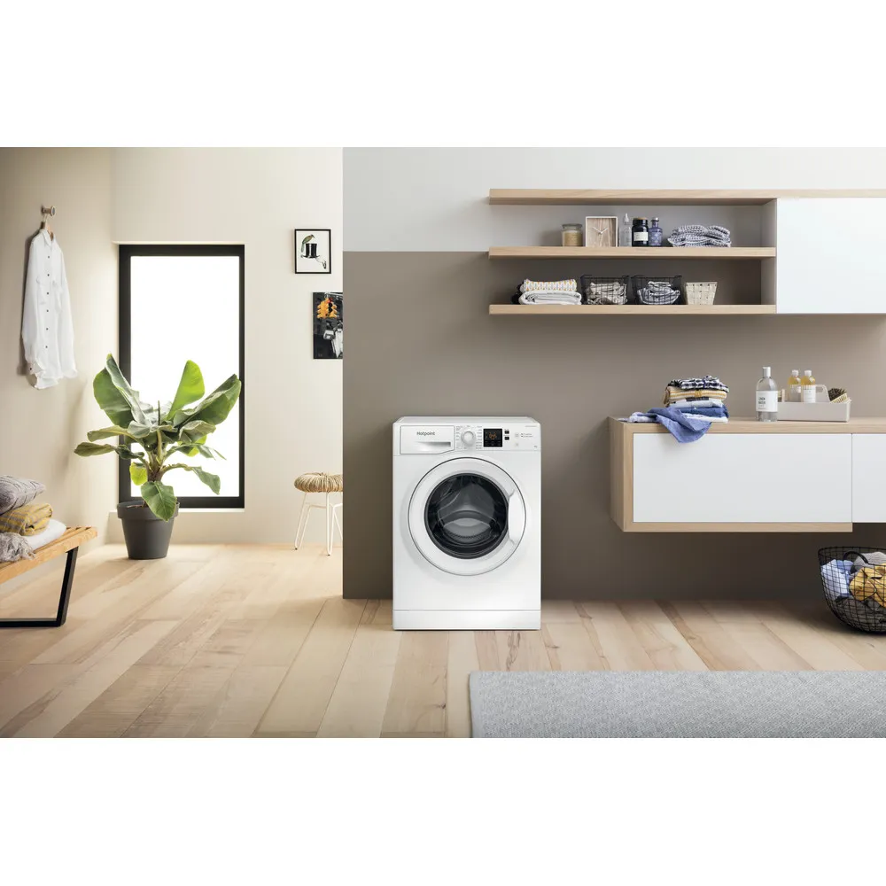 Hotpoint NSWF 846 W UK - White Freestanding 8KG Washing Machine - 1400 RPM - A energy - Image 7