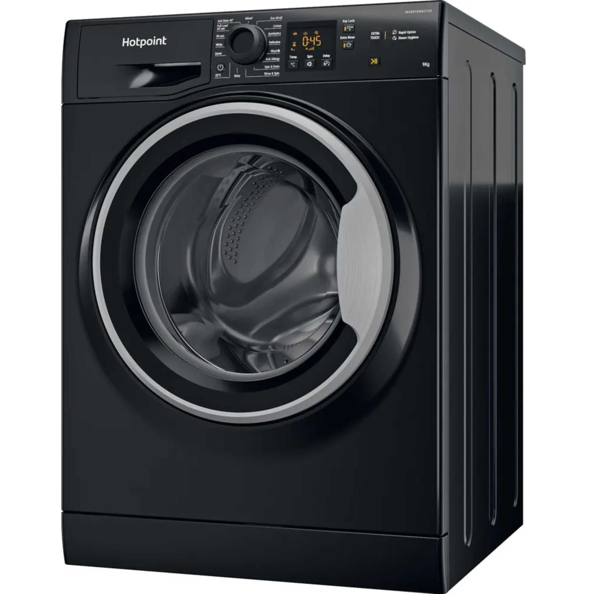 Hotpoint NSWF 946 BS UK - Black 9KG Washing Machine - 1400 RPM - A energy - Image 2