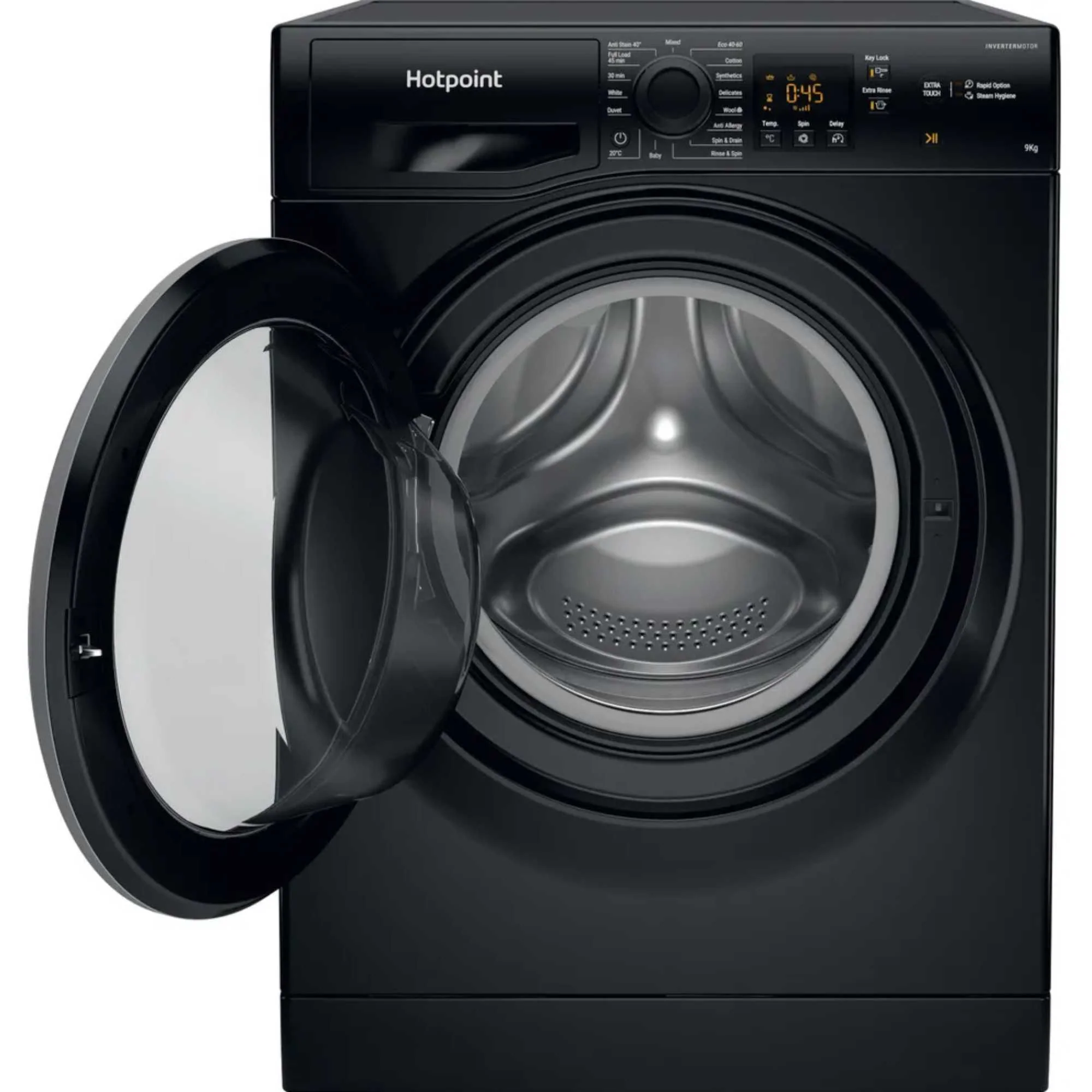 Hotpoint NSWF 946 BS UK - Black 9KG Washing Machine - 1400 RPM - A energy - Image 3