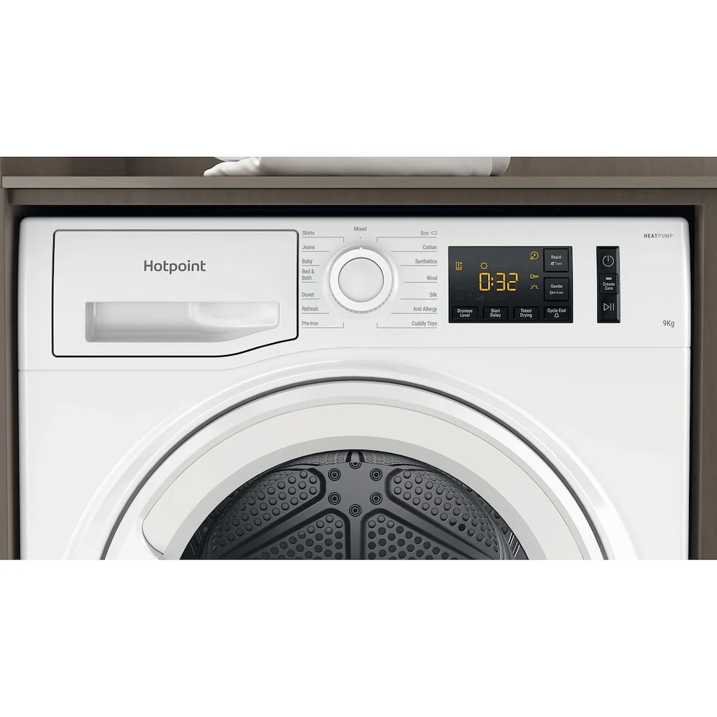 Hotpoint NT M11 92 UK - White 9KG Heat Pump Condenser Dryer - A++ energy - Image 3