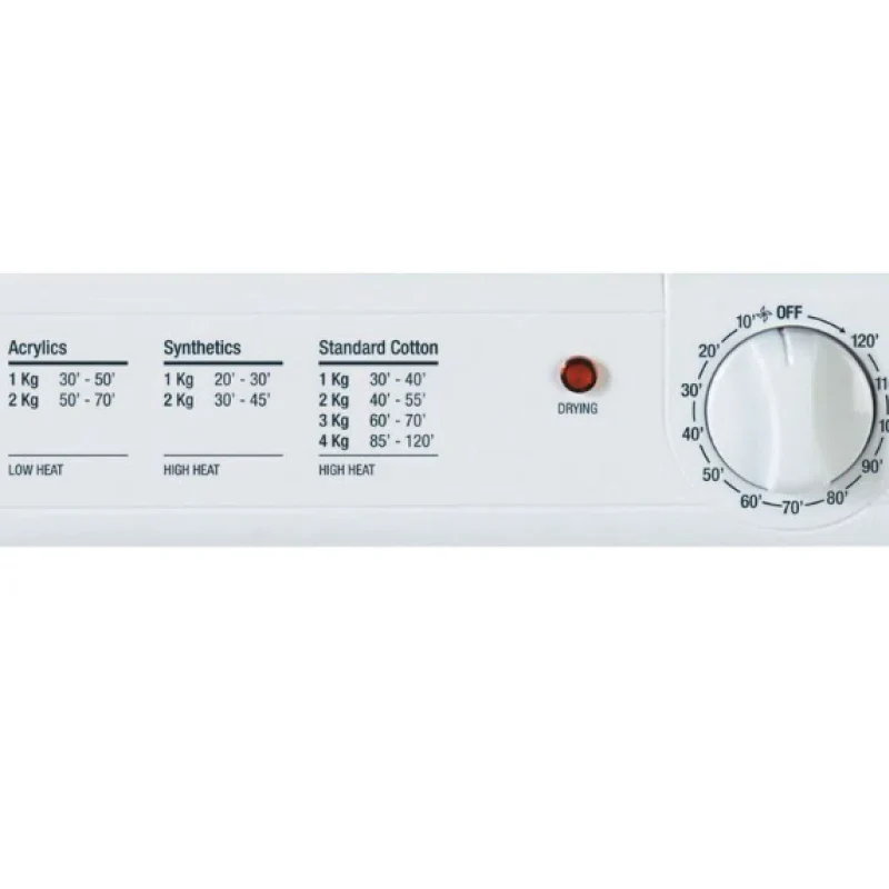 Hotpoint NV4D 01 P (UK) - White 4KG Vented Dryer - C energy - Image 3