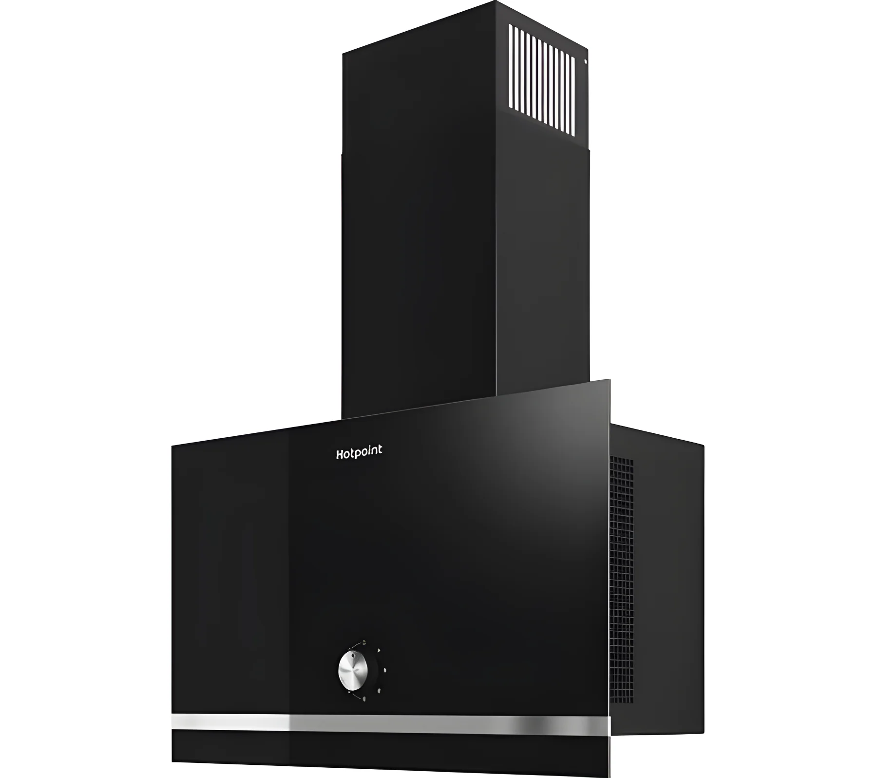 Hotpoint PHVP62FLMK - Black Chimney Cooker Hood - 490m³/h - A Energy - Image 2