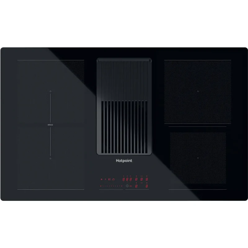 Hotpoint PV H 92 B K/FKIT - Black 4 Zone Venting Hob - A energy