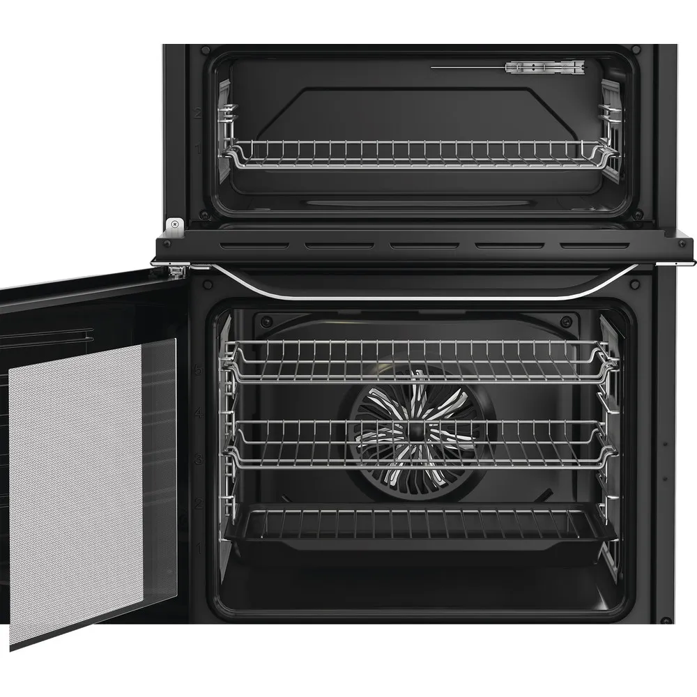 Hotpoint HFE6IDC2AX - Stainless Steel 60cm Electric Double Cooker with Induction Hob - A Energy Rating - Image 3