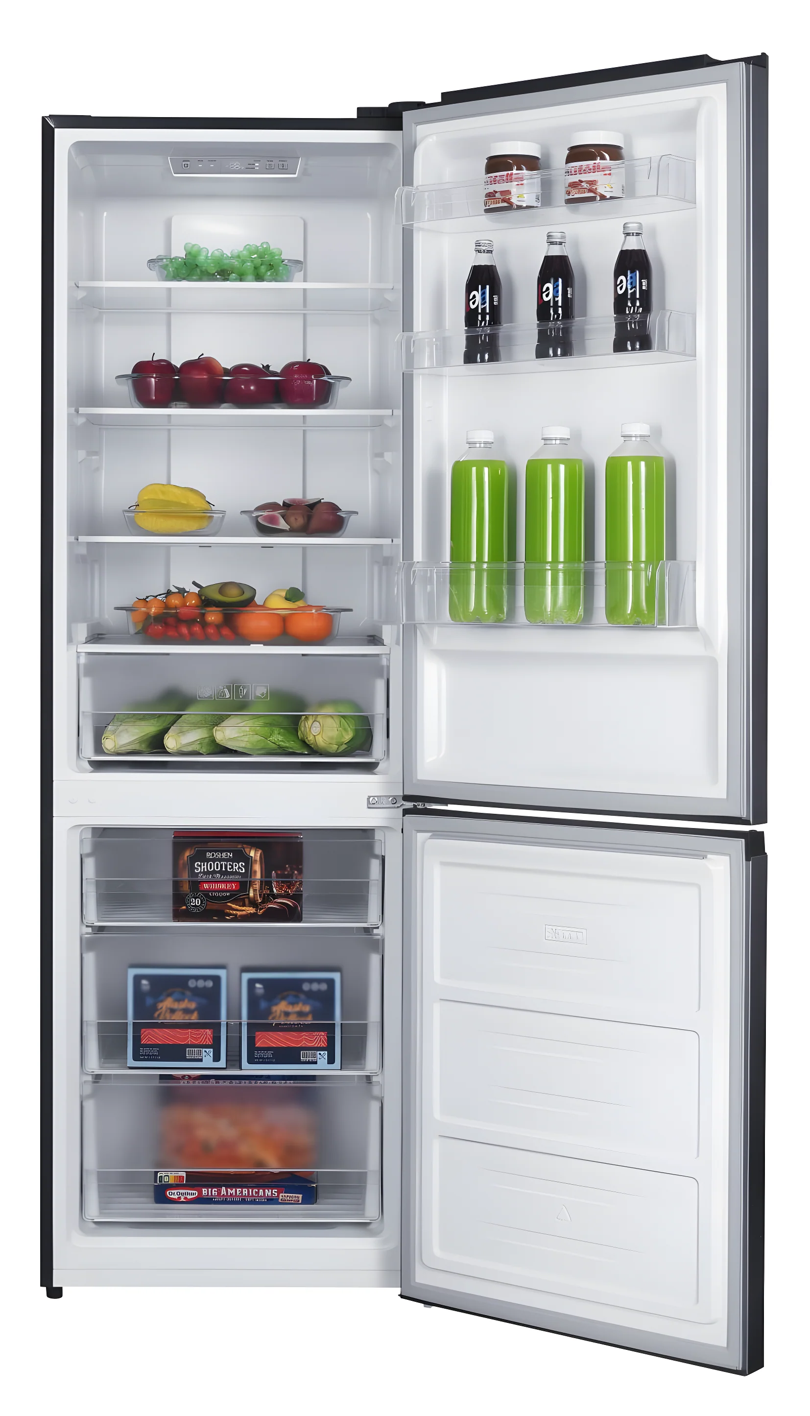 IceKing IK400IX - Inox Fridge Freezer - 400L Total No Frost - E Energy - Image 2