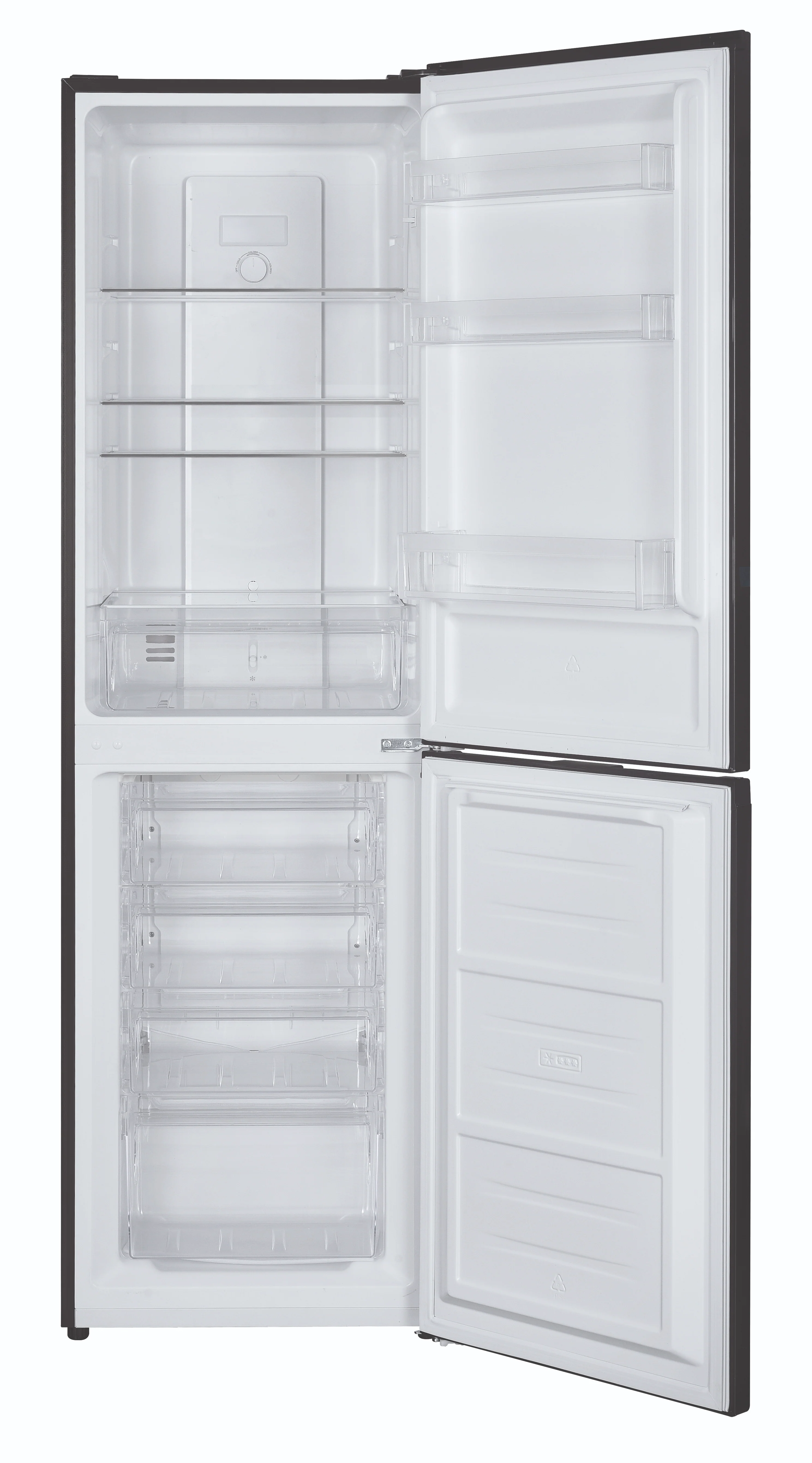 Iceking IK5050BK - Black Freestanding Frost Free Fridge Freezer - E energy - Image 2