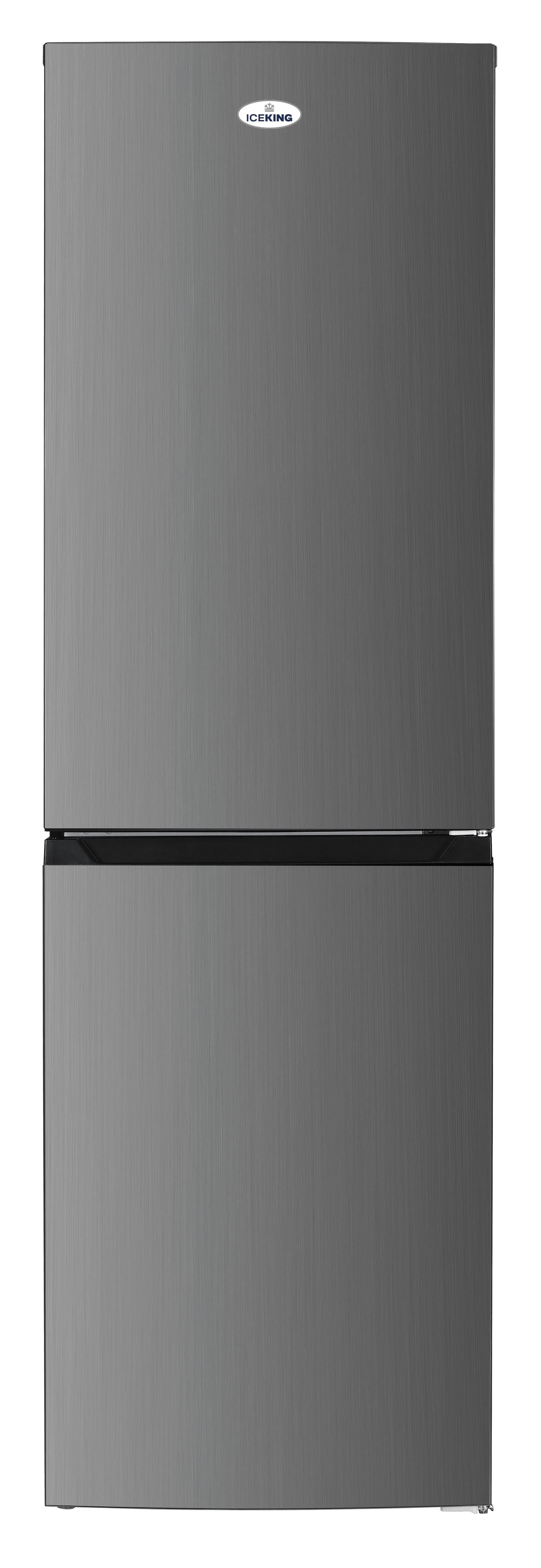 Iceking IK5050IX - Inox Freestanding Frost Free Fridge Freezer - E energy