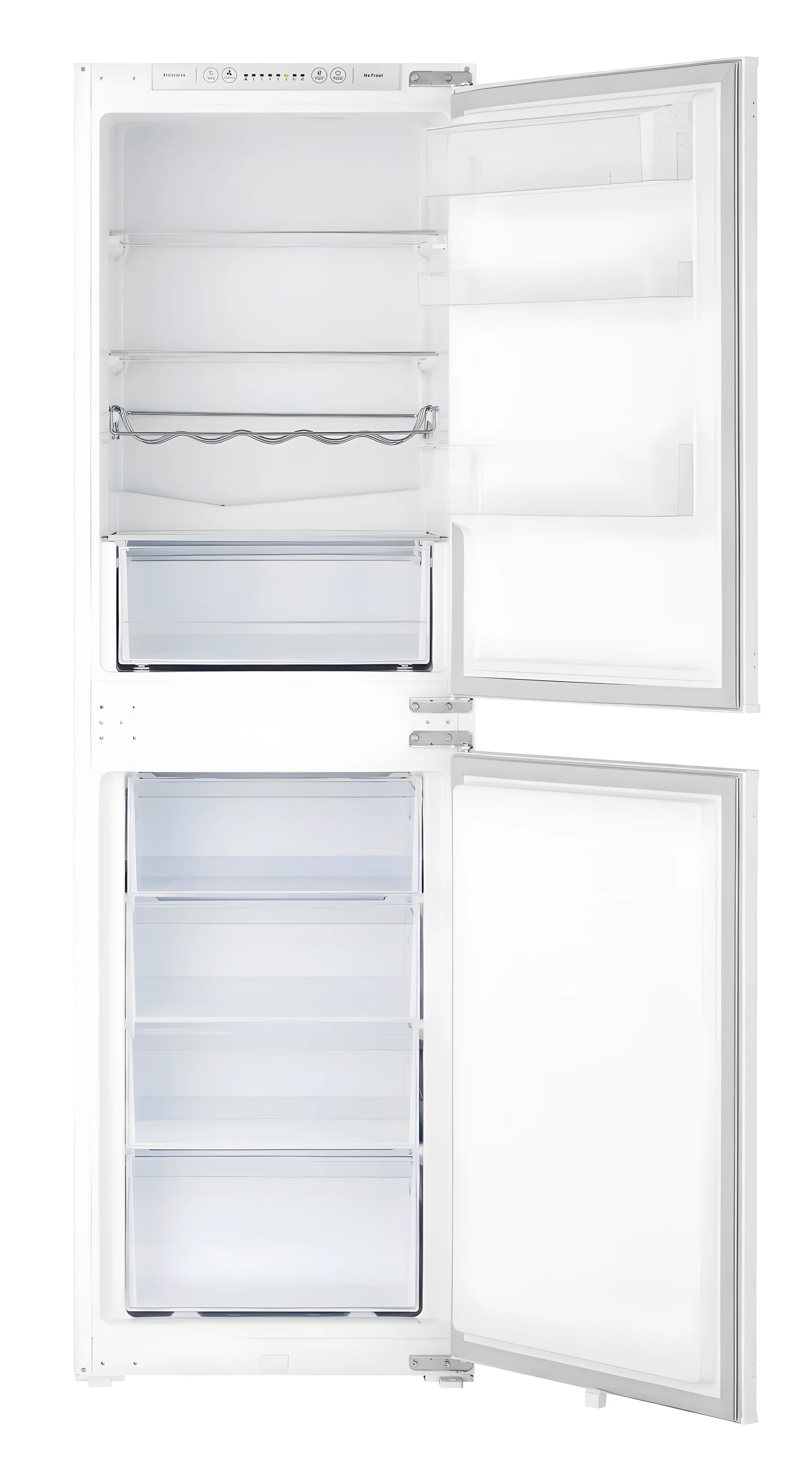 IceKing IKBI5050FF - White Integrated Fridge Freezer - 50/50 Split 233L - E Energy