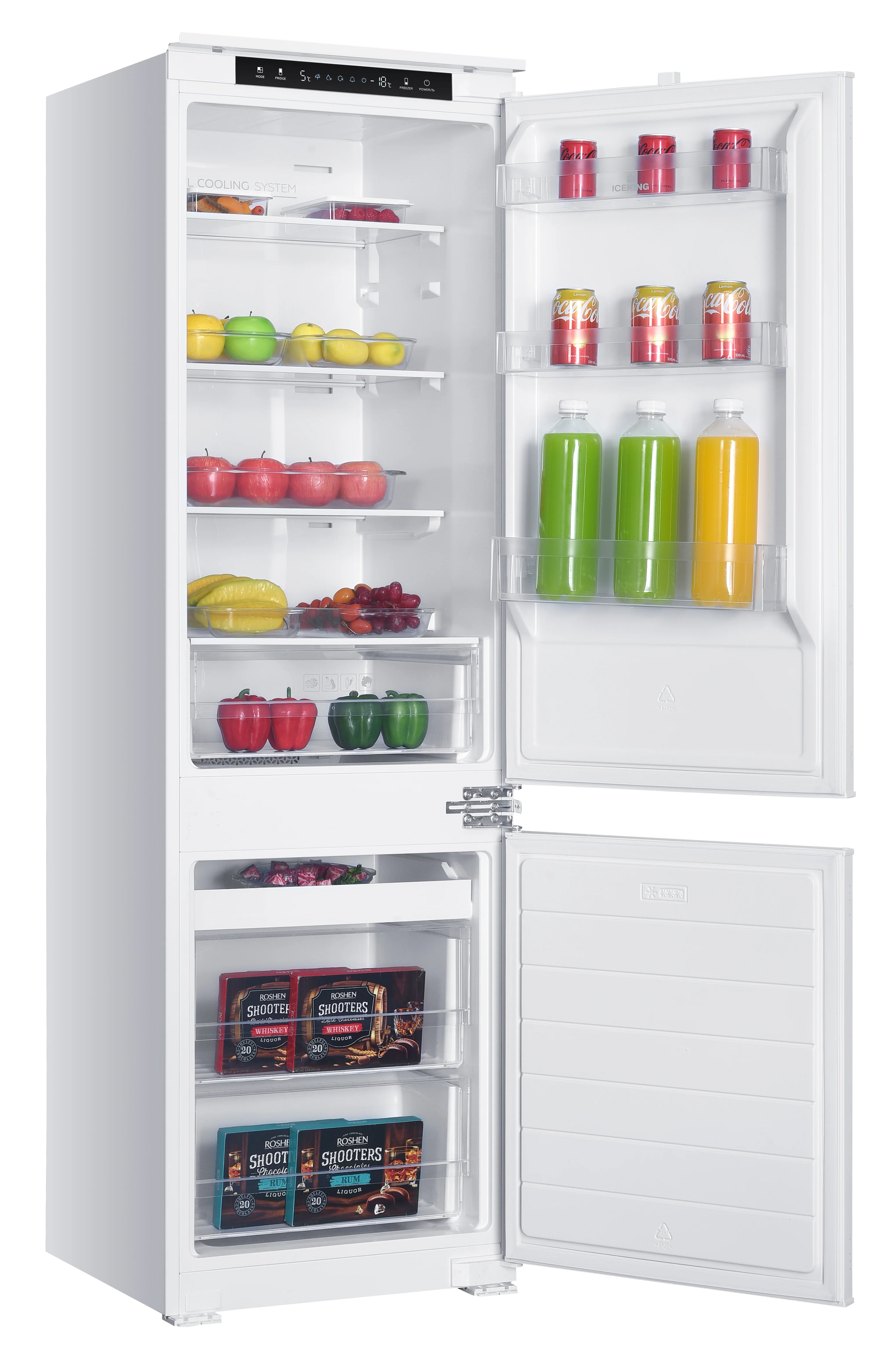 Iceking IKBI7030TFF - White Built in Frost Free Fridge Freezer - E energy - Image 9