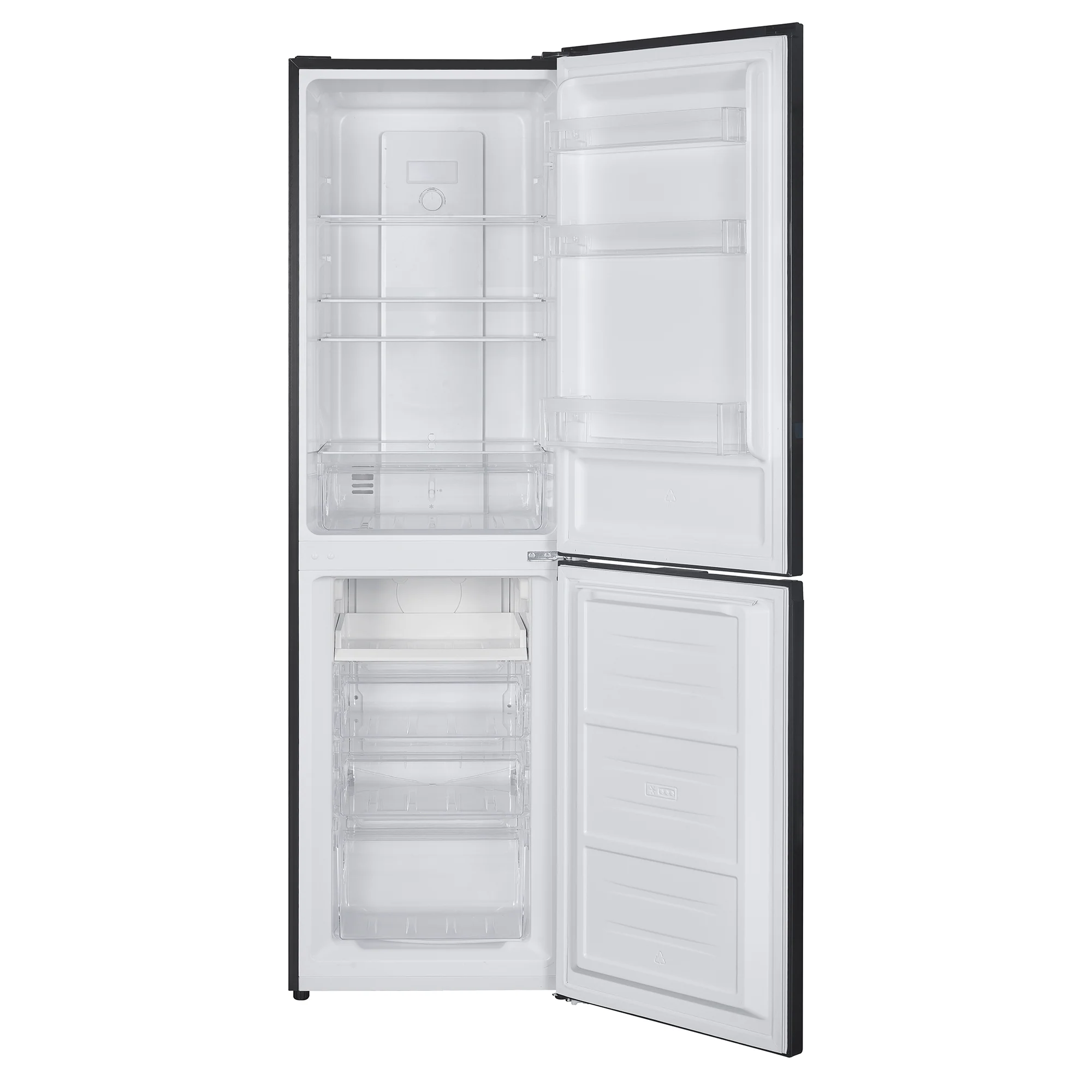 Iceking IQ30-NF1855BL - Black Total No Frost Fridge Freezer - 247L - E Energy Rating - Image 2