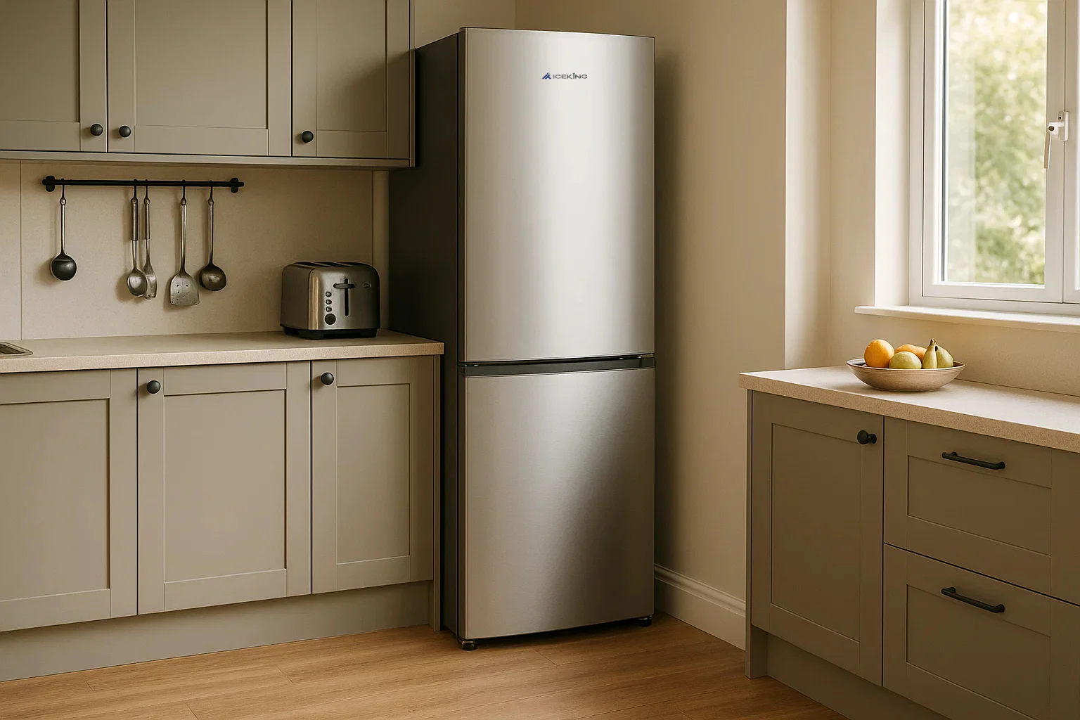 Iceking IQ30-NF185X - Inox Fridge Freezer - 400L Total No Frost - E Energy - Image 3
