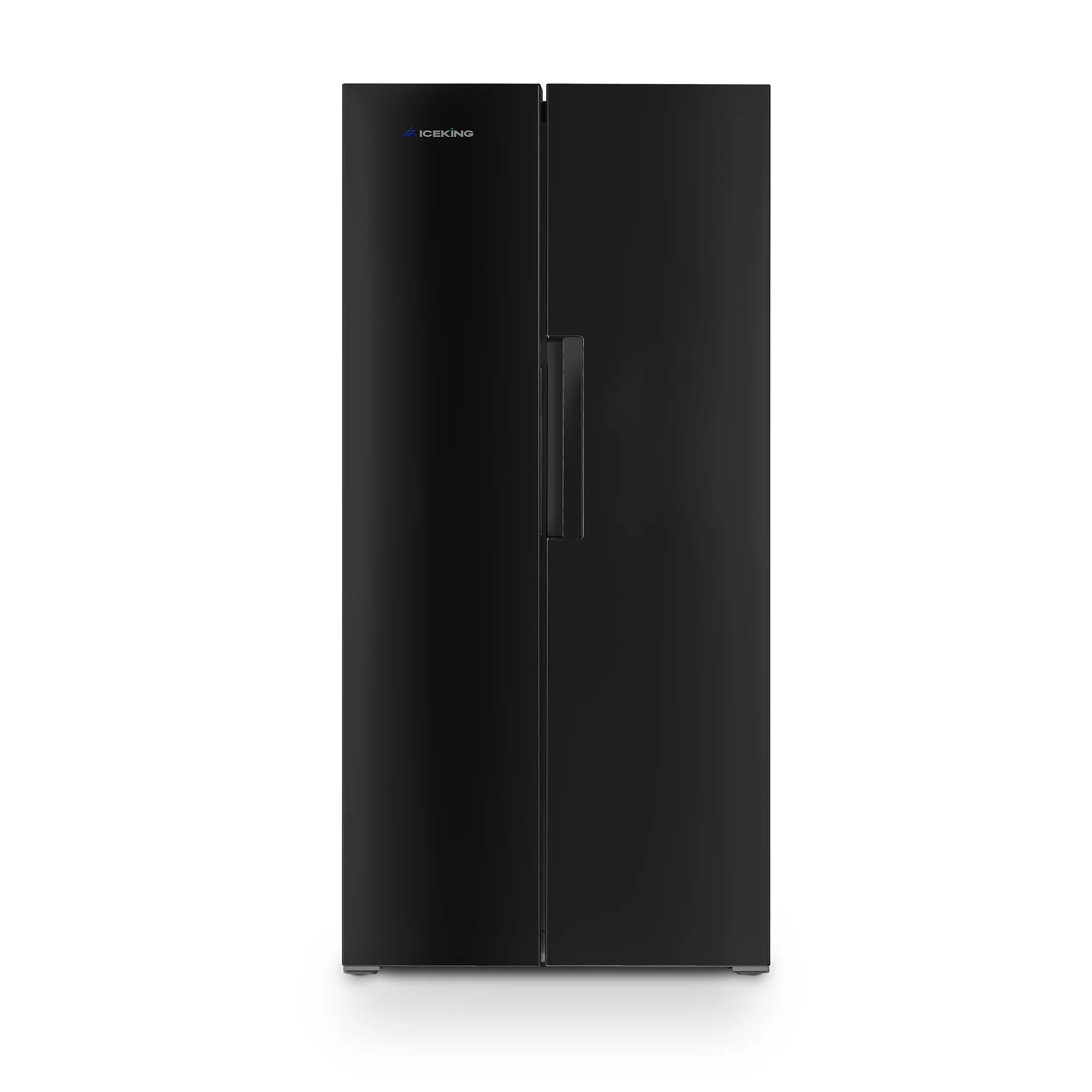 Iceking IQ30-SBS178BL - Black American Fridge Freezer - 445L - E Energy