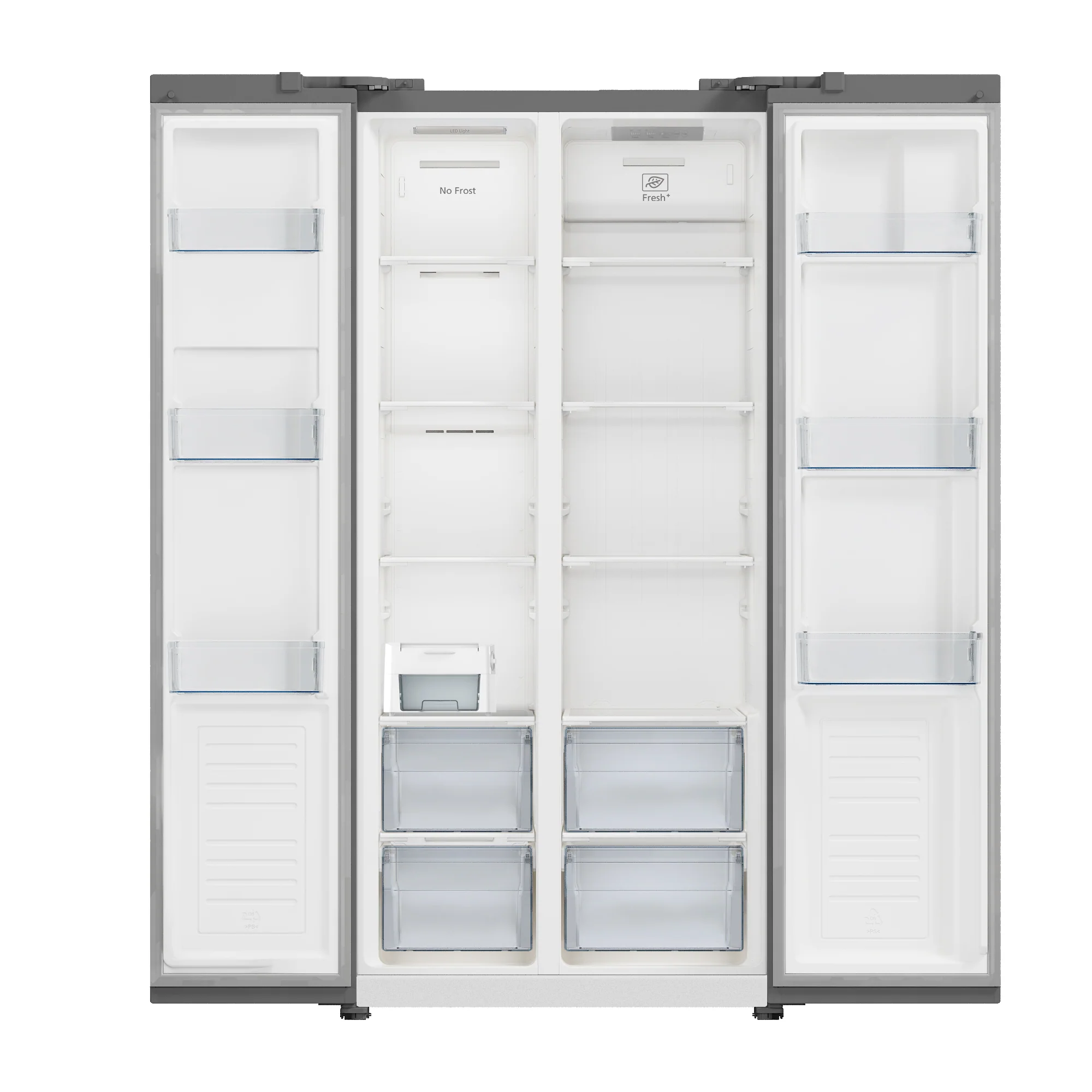 Iceking IQ30-SBS178BL - Black American Fridge Freezer - 445L - E Energy - Image 2