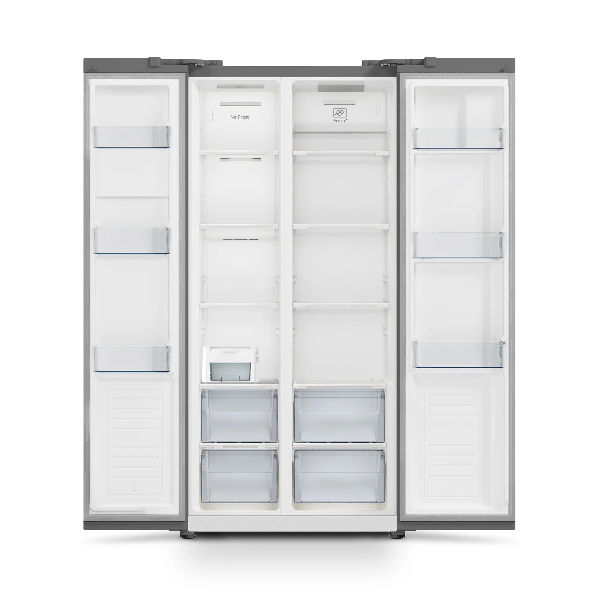 Iceking IQ30-SBS178W - White American Fridge Freezer - 445L - E Energy - Image 2