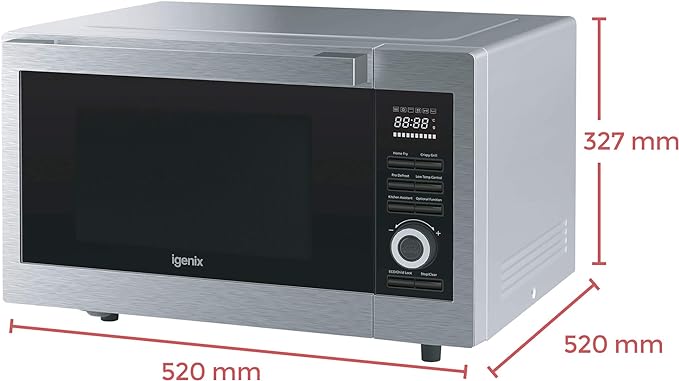 Igenix IG3095 - Stainless steel Freestanding Combination Microwave - Image 2
