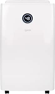 Igenix IGDH020W - White 20L Dehumidifier - 3 Modes - Touch Controls