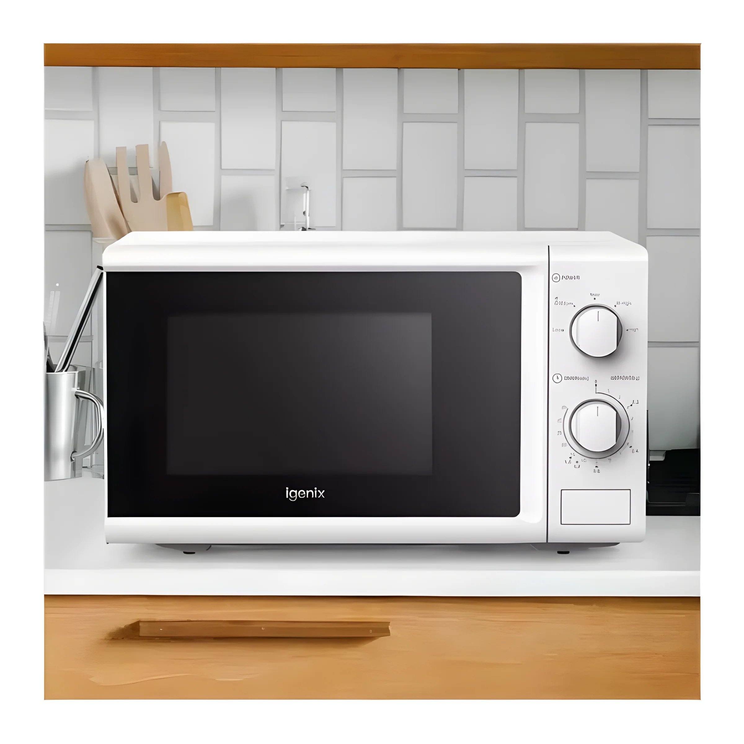 Igenix IGM0820W - White Freestanding Electric Microwave - Image 2