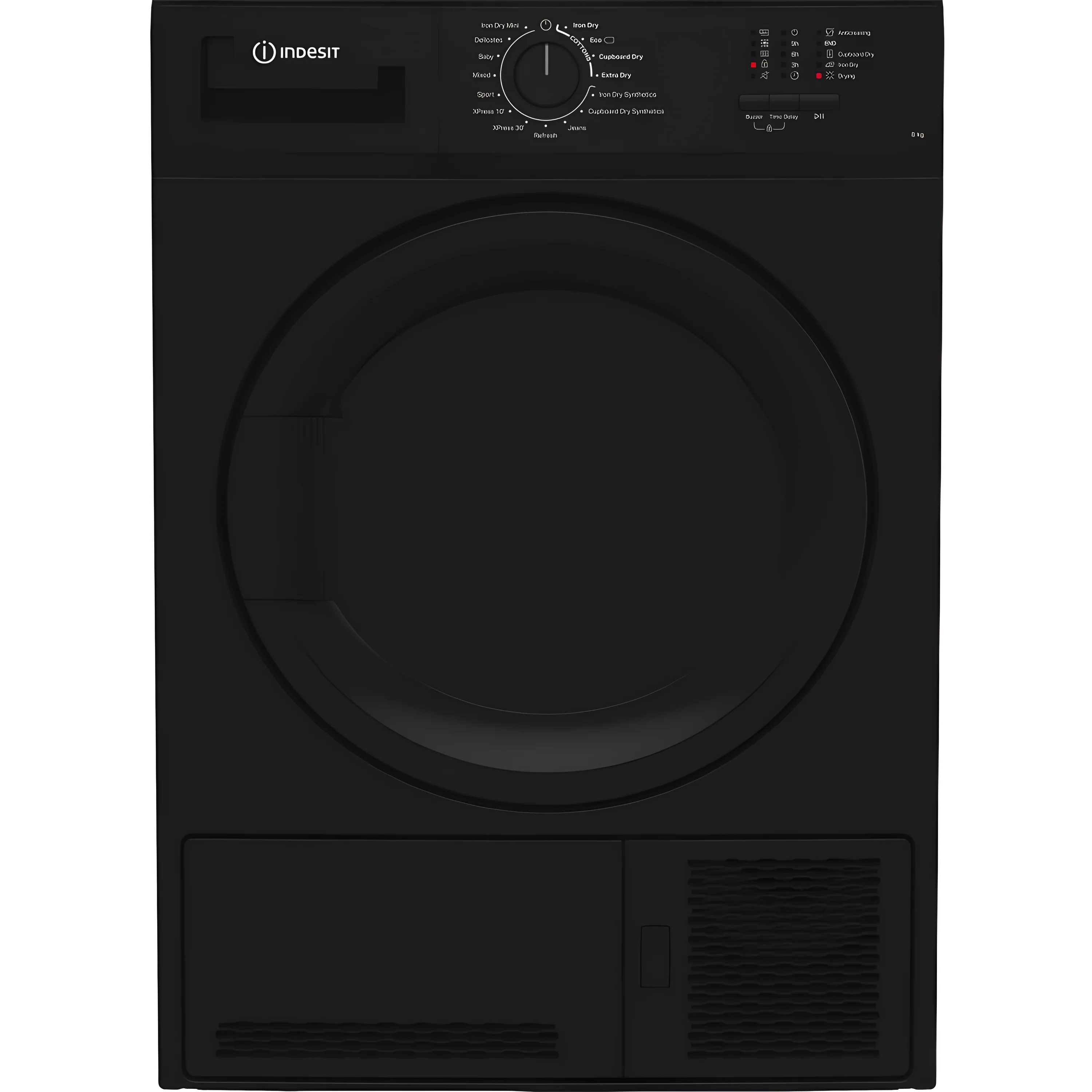 Indesit C YD C82 BBGL UK - Black 8KG Condenser Tumble Dryer - B Energy Rated