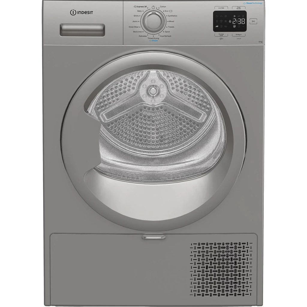 Indesit C YSD 82D SS UK - Silver 8KG Heat Pump Tumble Dryer - A+ Energy - Image 2