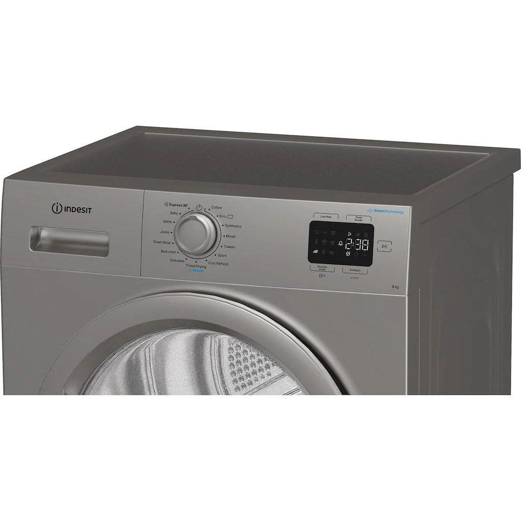 Indesit C YSD 82D SS UK - Silver 8KG Heat Pump Tumble Dryer - A+ Energy - Image 3