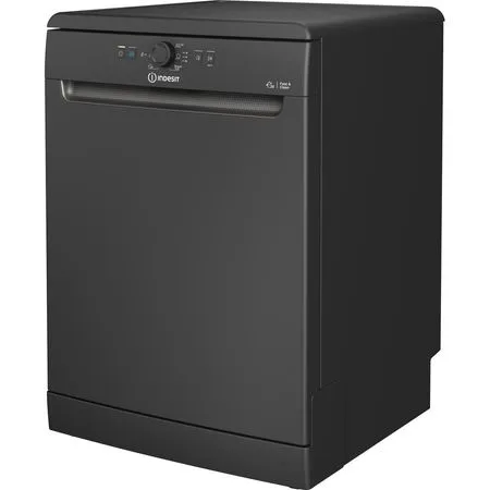 Indesit D2F HK26 B UK - Black Freestanding Dishwasher - E energy - Image 2