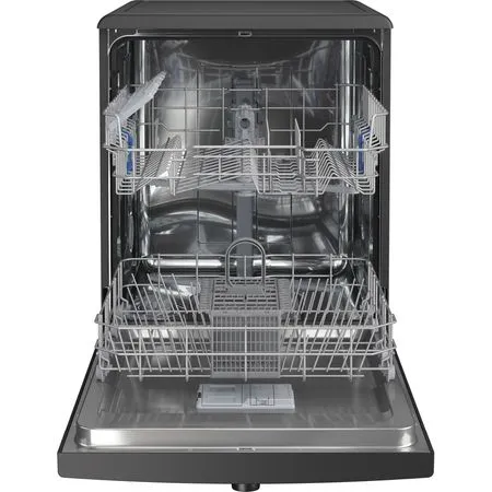 Indesit D2F HK26 B UK - Black Freestanding Dishwasher - E energy - Image 4