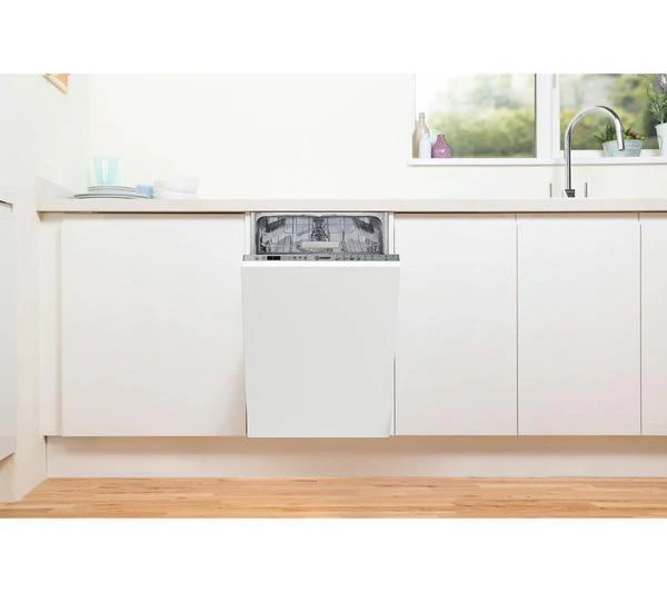 Indesit DSIO 3T224 E Z UK N - Silver 10 Place Slimline Integrated Dishwasher - 44dB - E Energy Rating - Image 3
